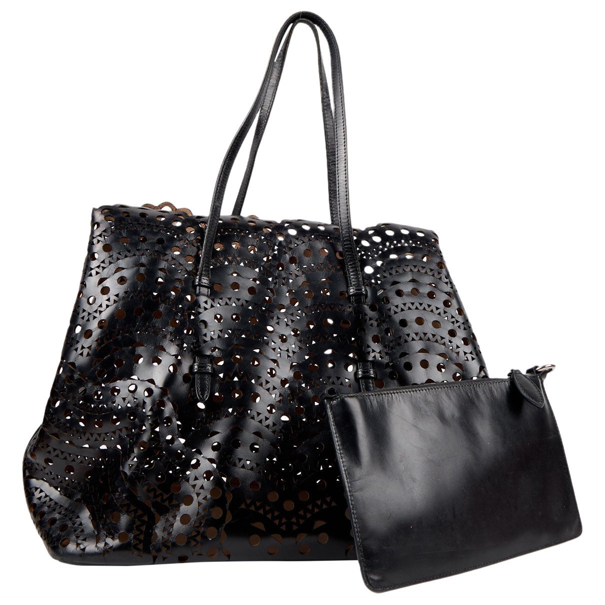 Leather tote