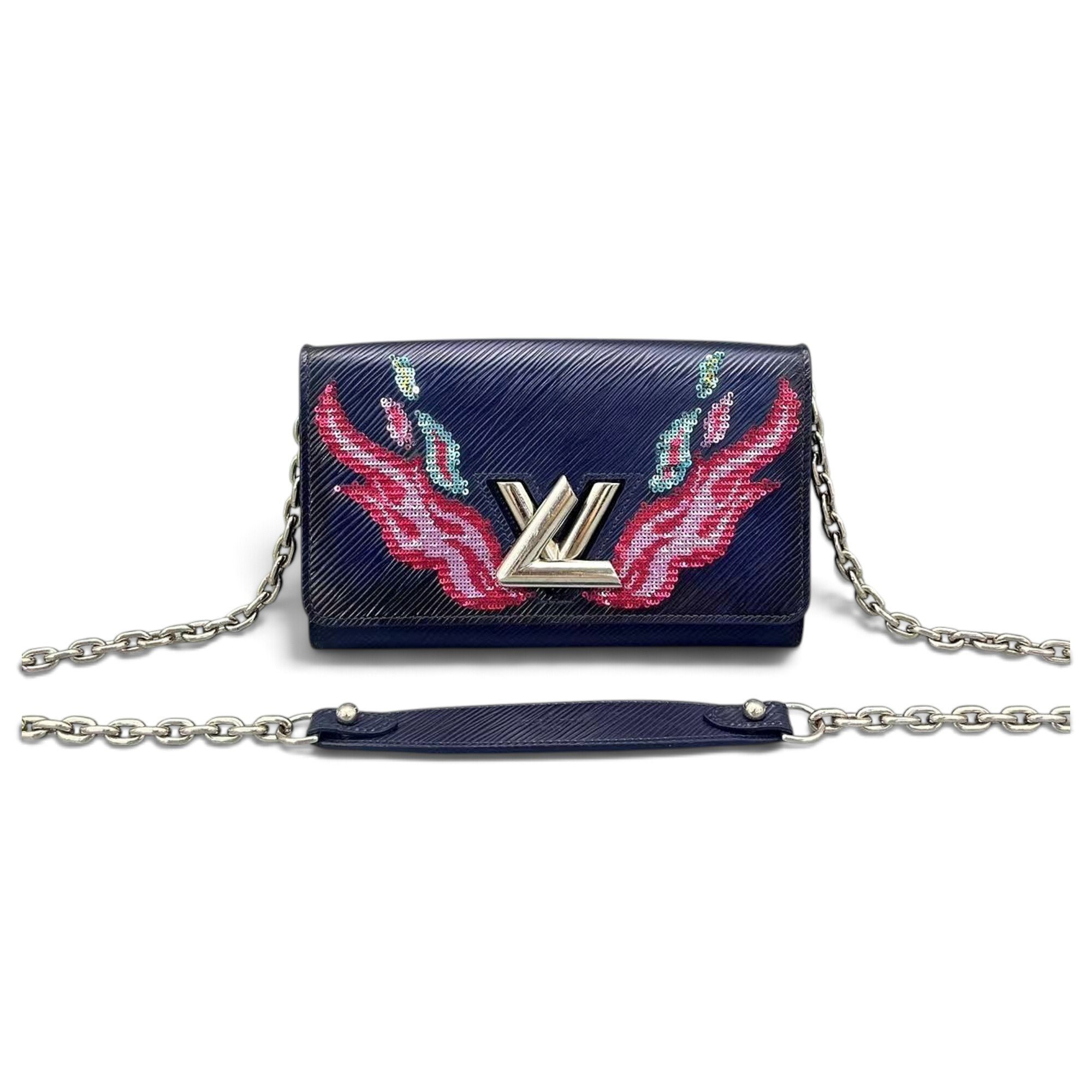 Twist leather crossbody bag