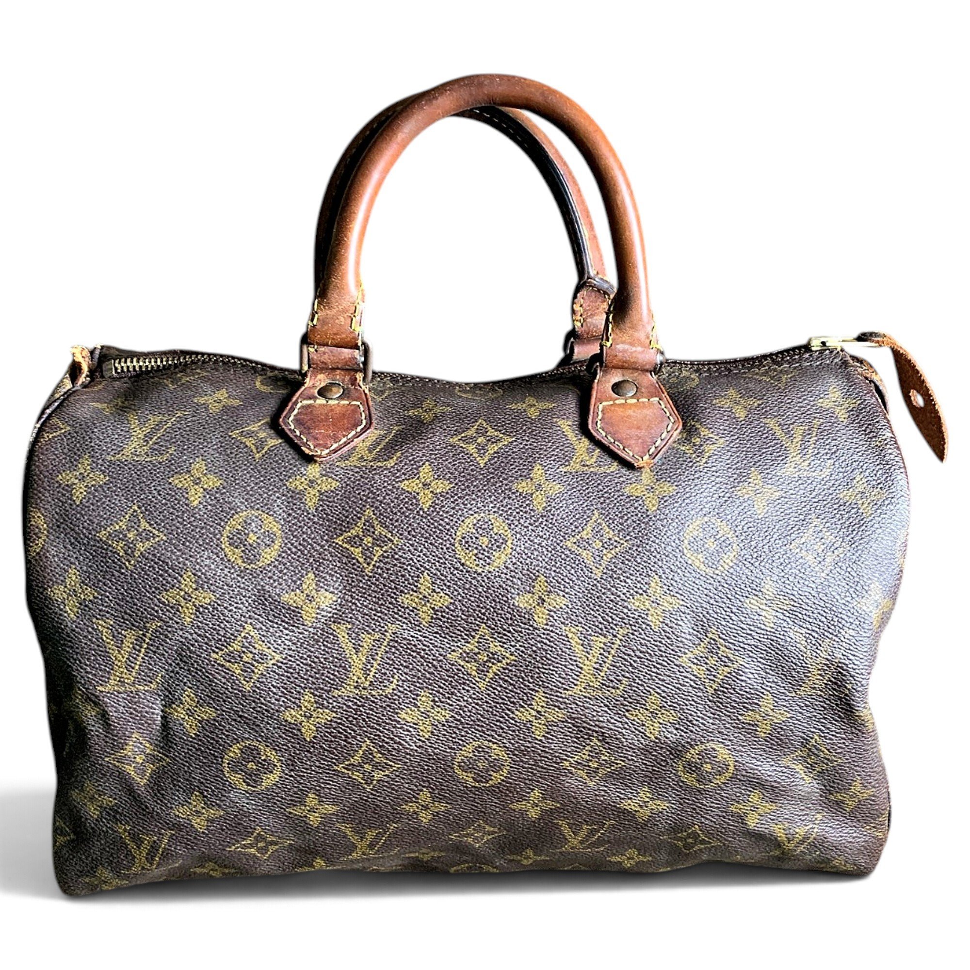 Patent leather handbag