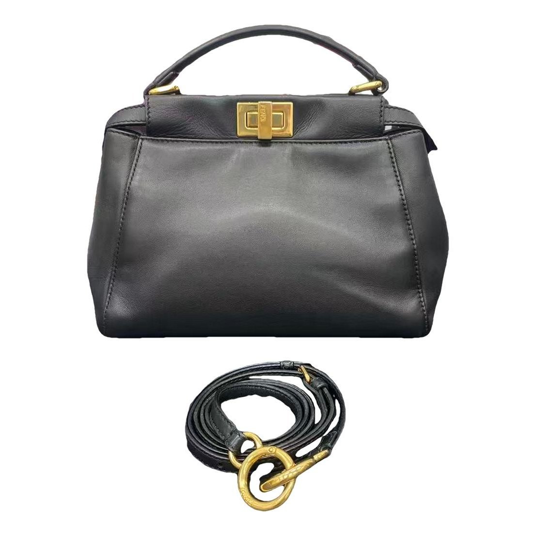 Peekaboo leather handbag