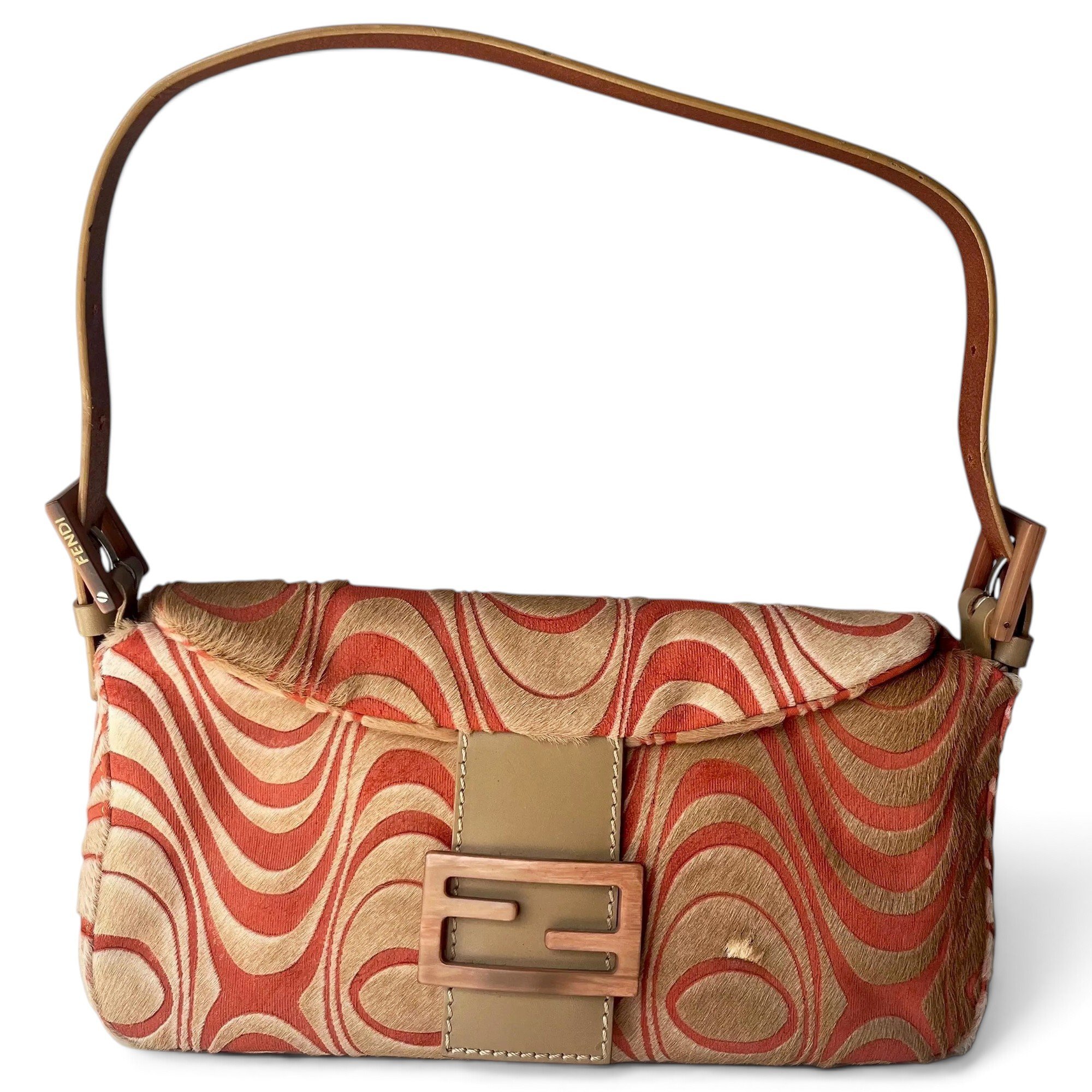 Baguette pony-style calfskin bag