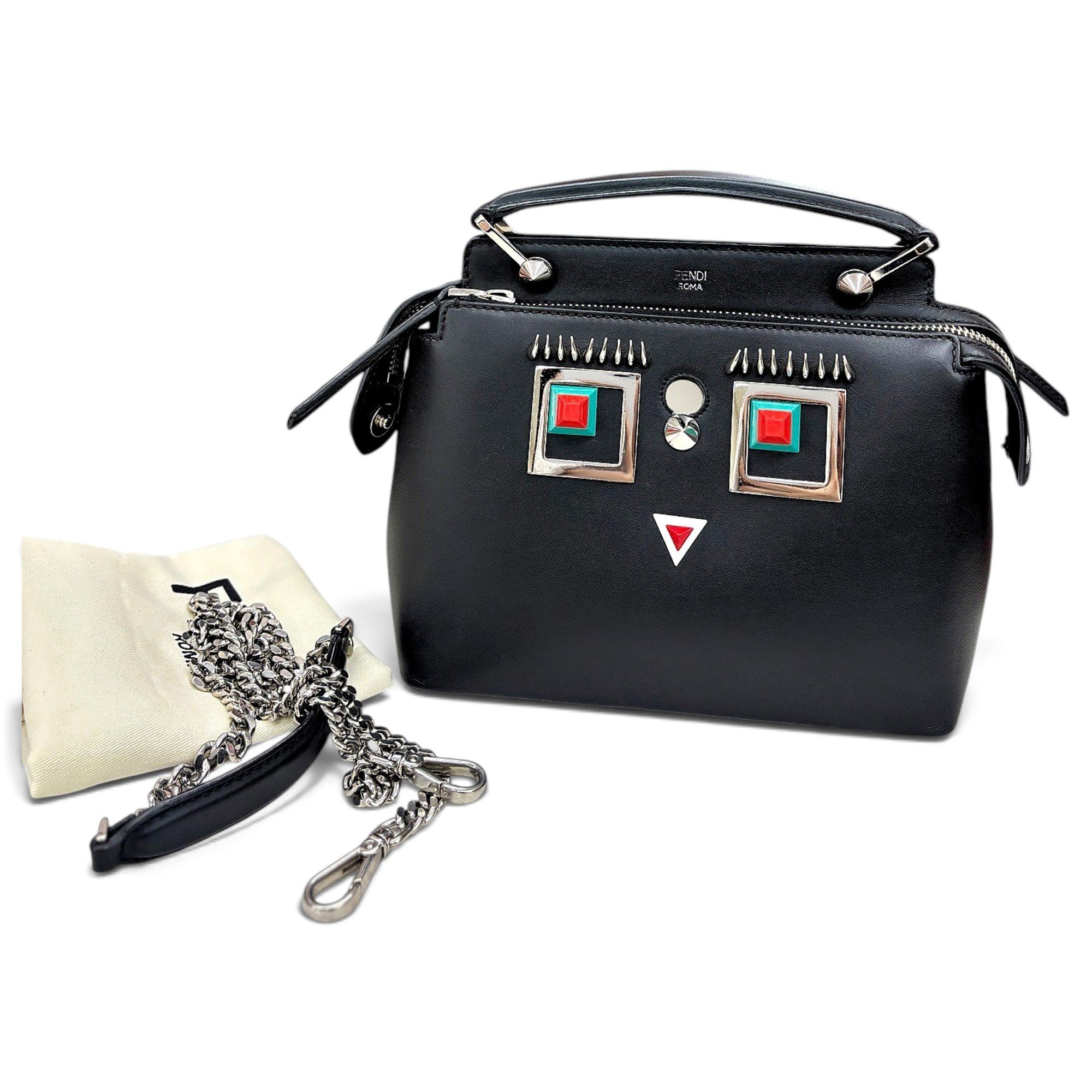 Dot Com leather handbag