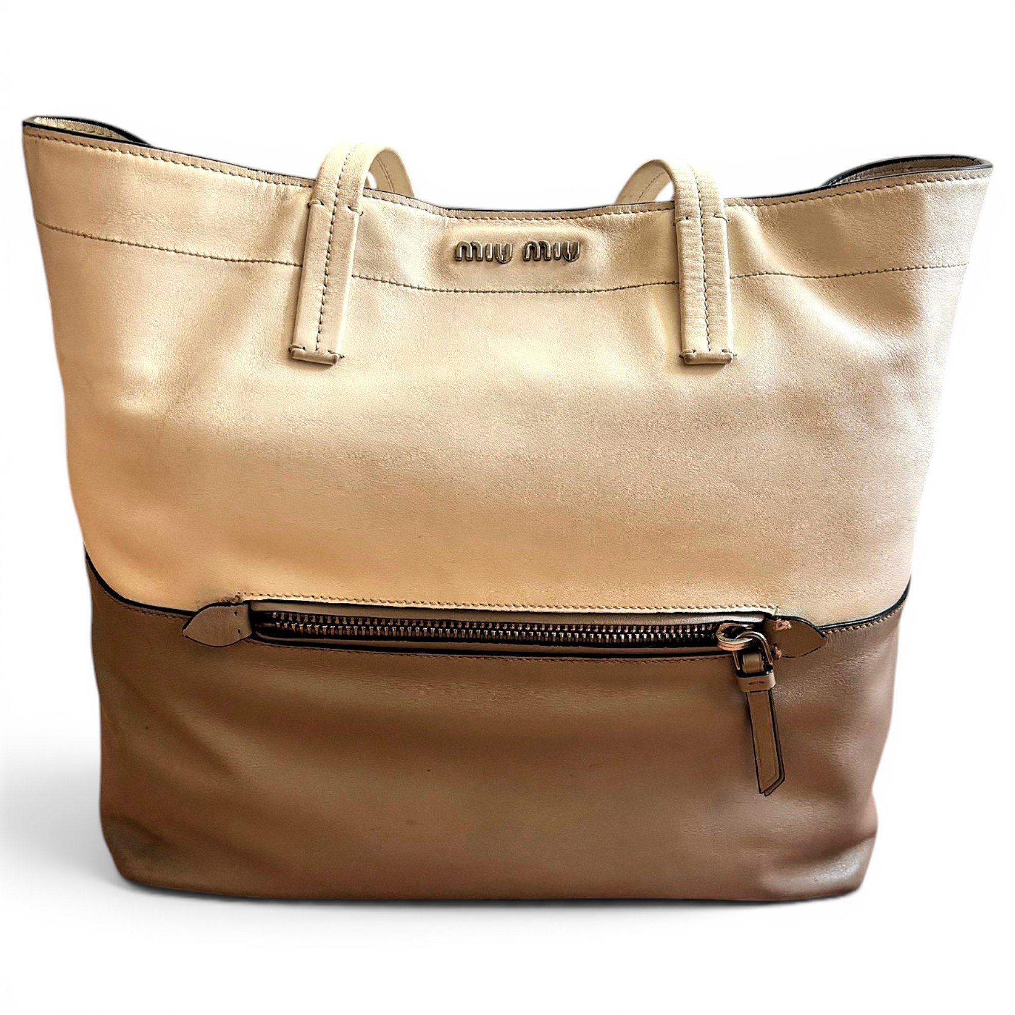 Leather tote