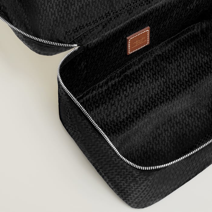 Noir Hermès Travelsilk Mini Travel Cube