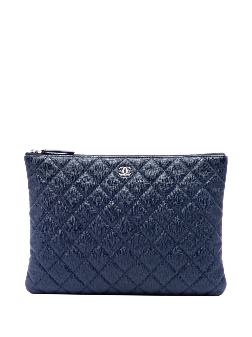 2017-2018 Medium Quilted Caviar O Case clutch bag