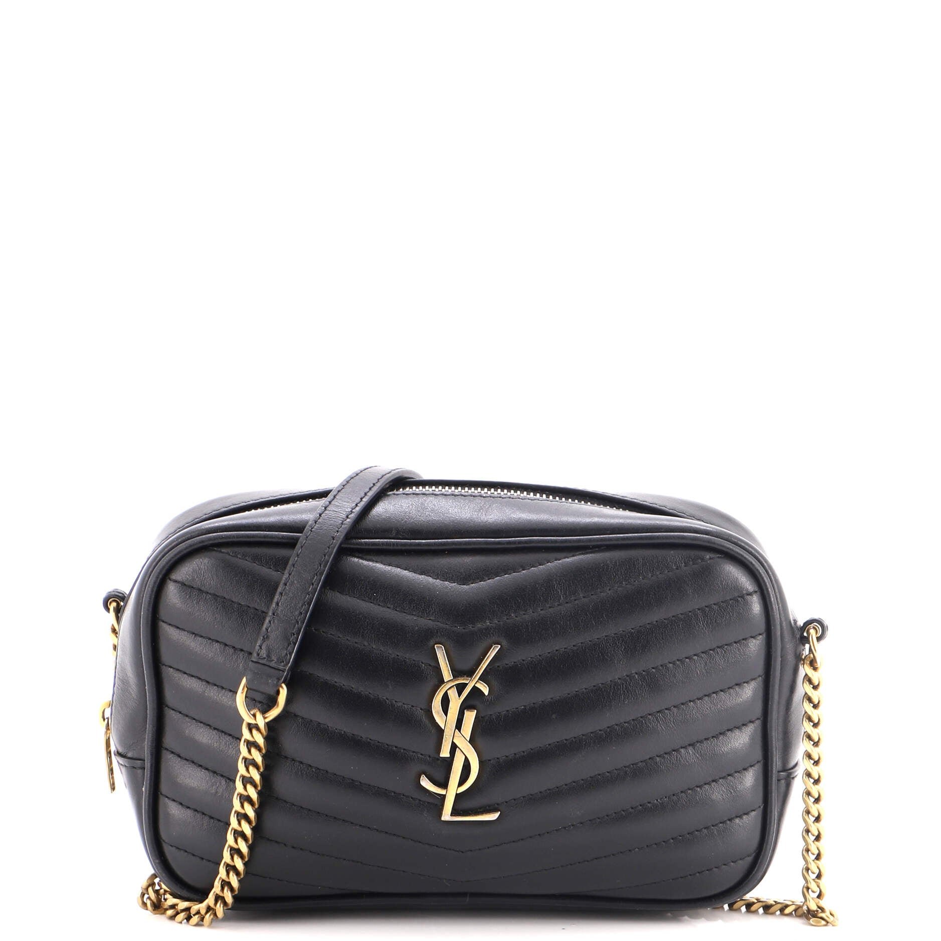Lou Camera Bag Matelasse Chevron Leather Mini