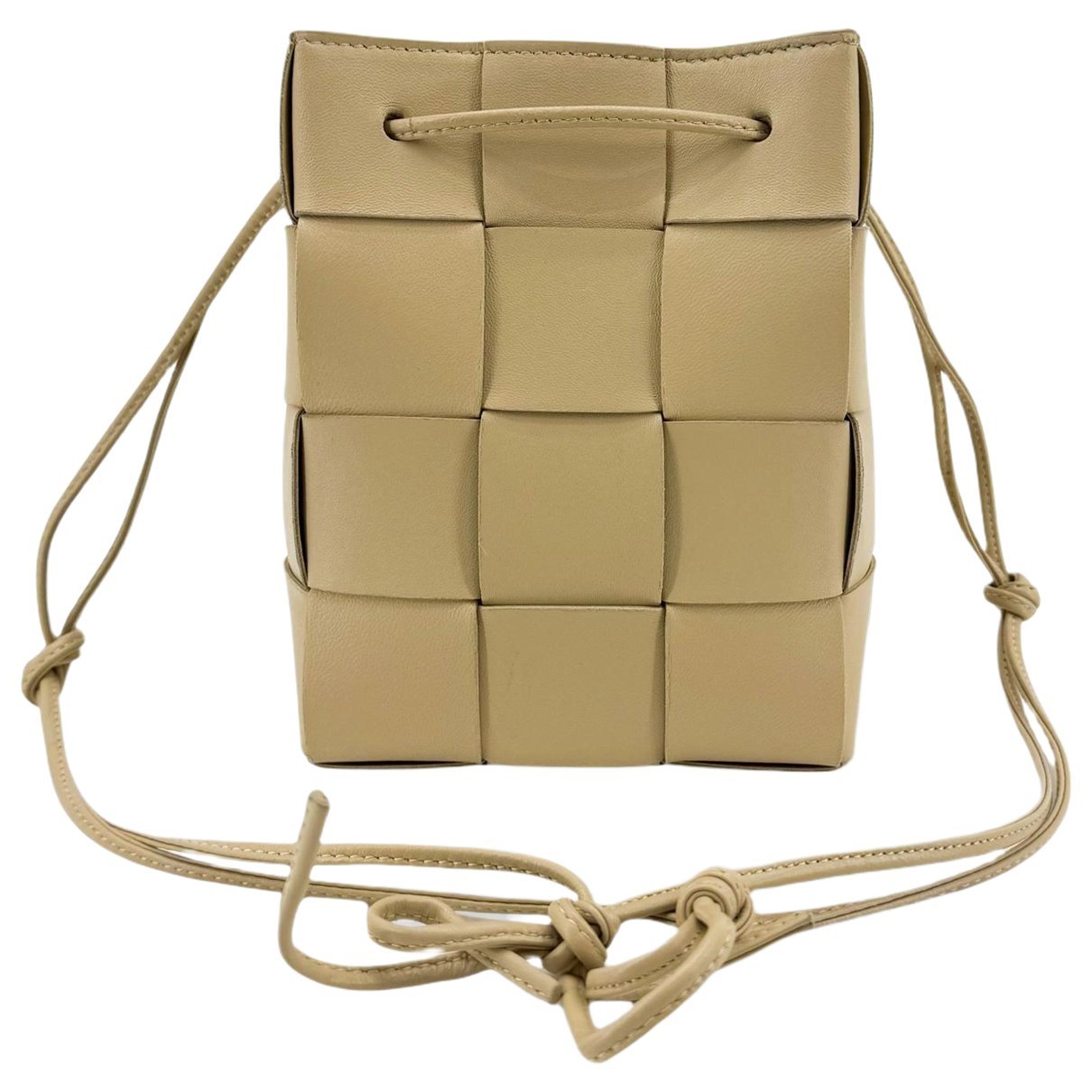 Cassette leather handbag