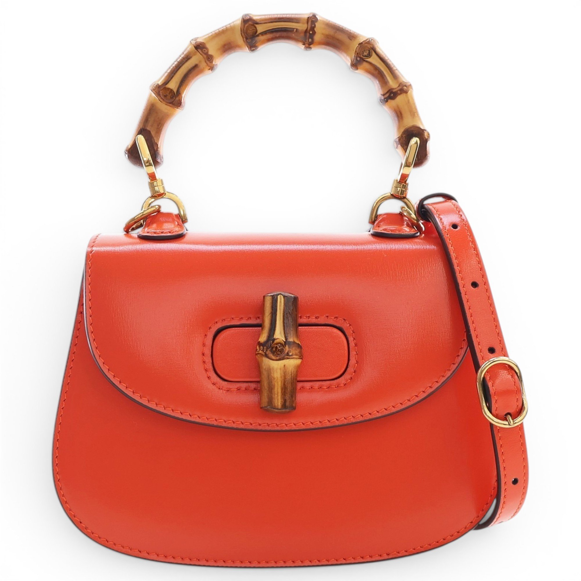Gucci Bamboo leather crossbody bag
