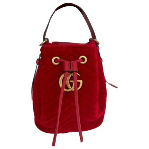 GG Marmont Bucket velvet handbag