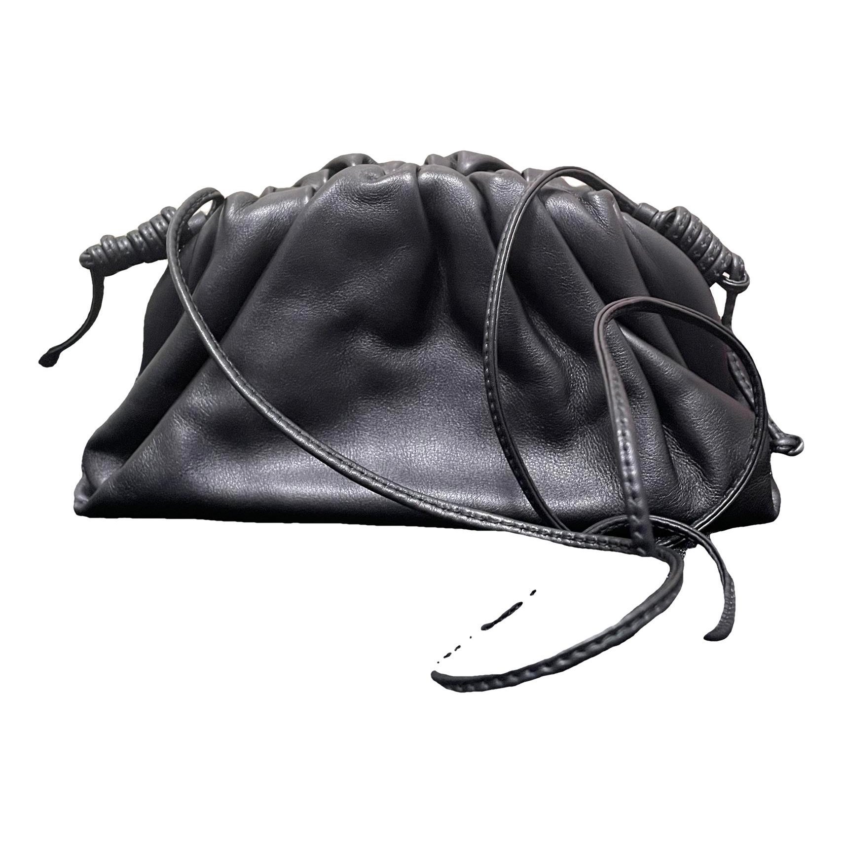 Pouch leather crossbody bag