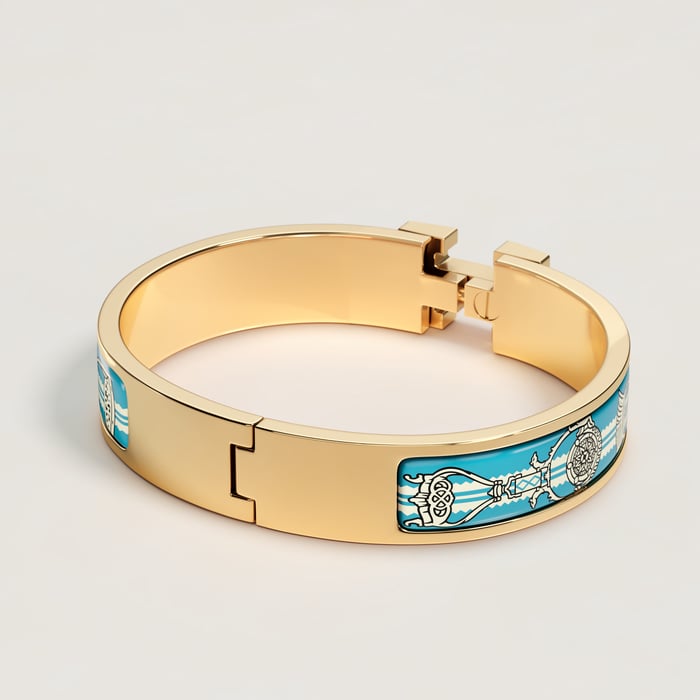 Crépuscule Bleu Clic H Etriers Bracelet
