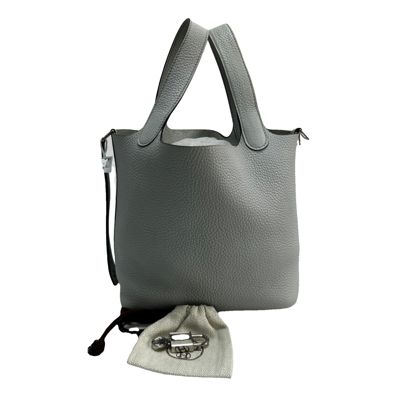 Picotin leather tote