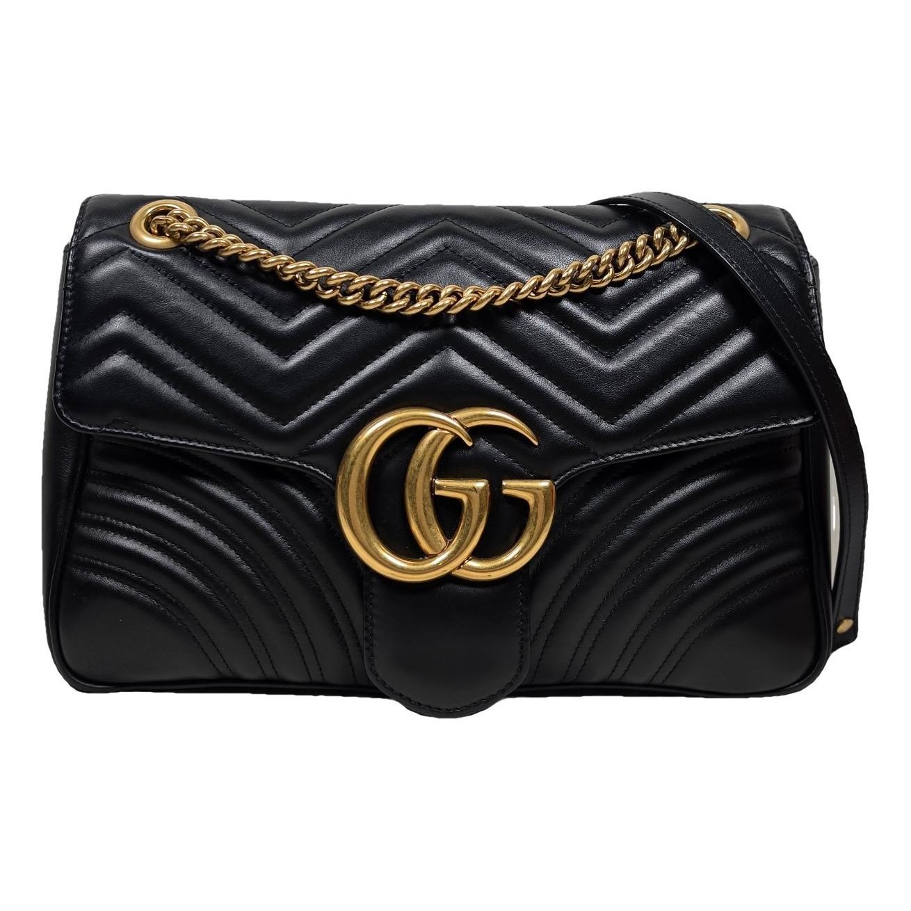 GG Marmont Flap leather crossbody bag