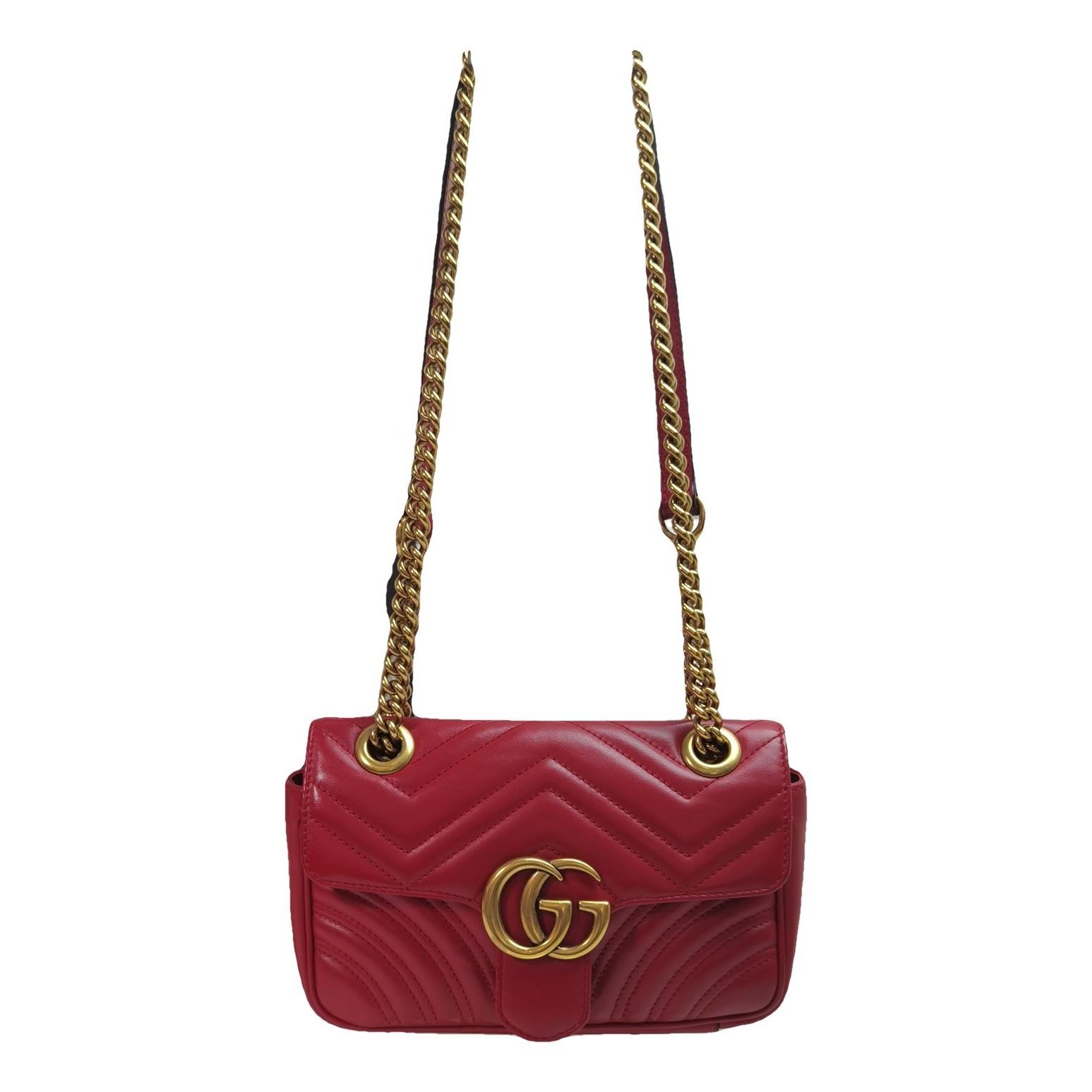 GG Marmont Flap leather handbag
