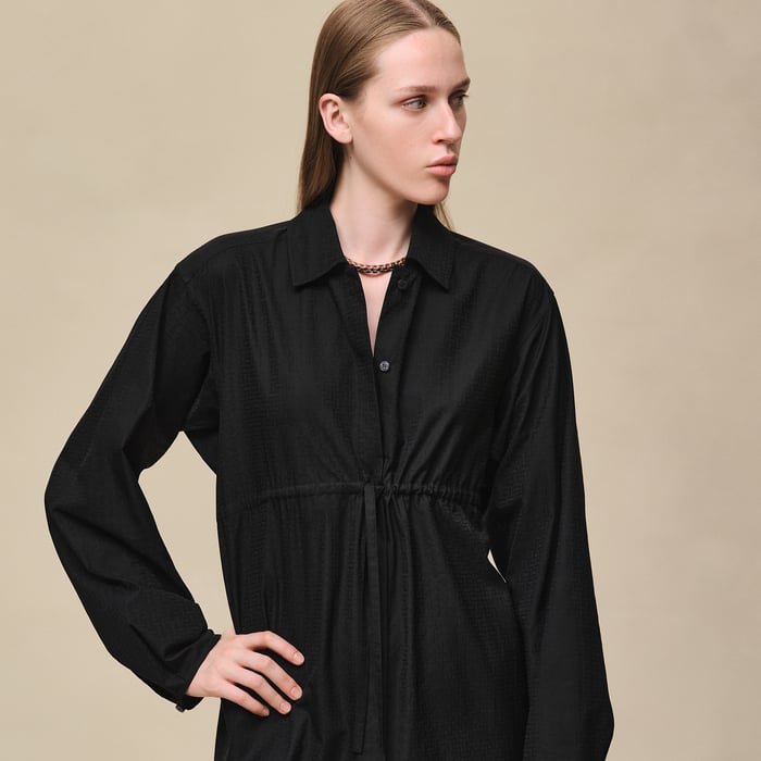 Noir "Mosaique" Shirt Dress