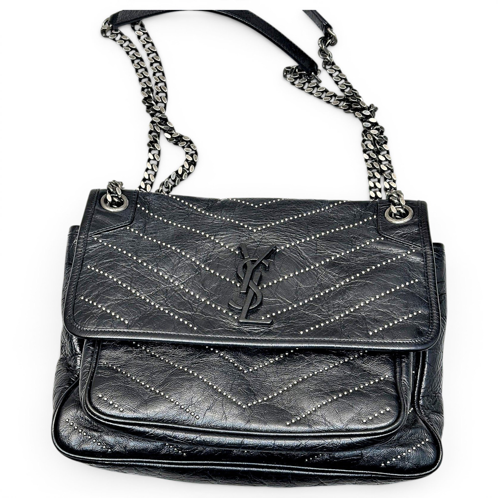 Niki leather crossbody bag
