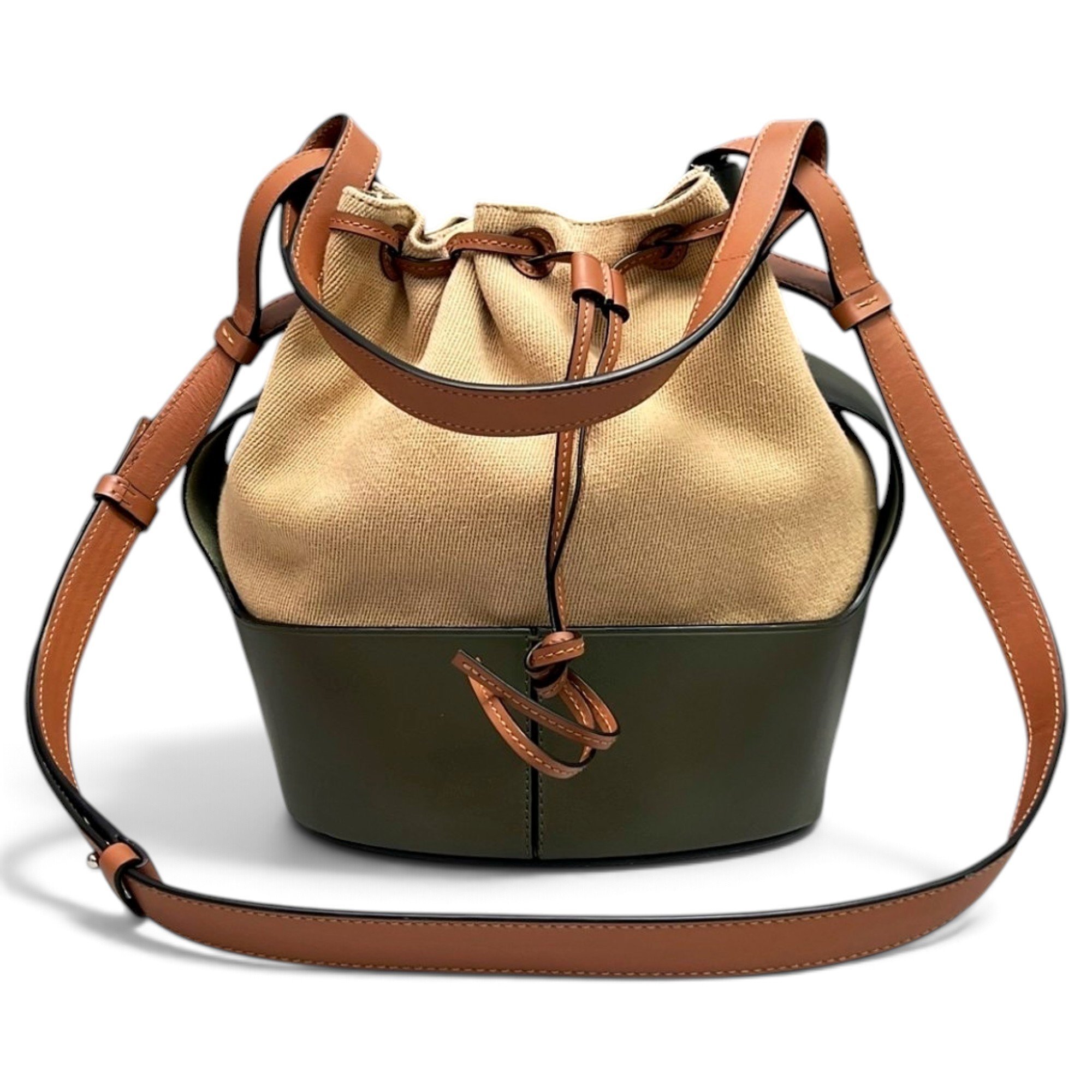 Balloon leather crossbody bag