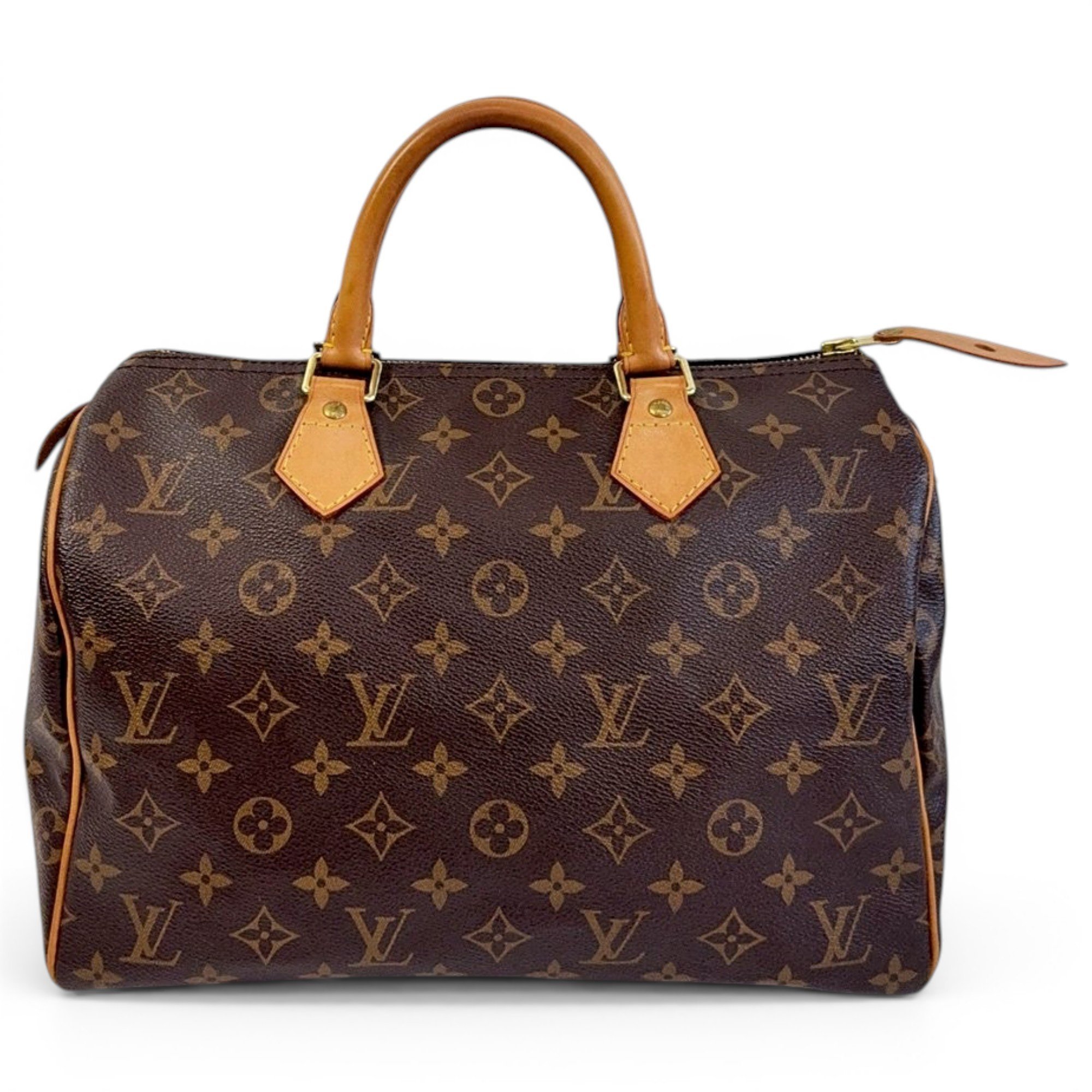 Speedy leather handbag