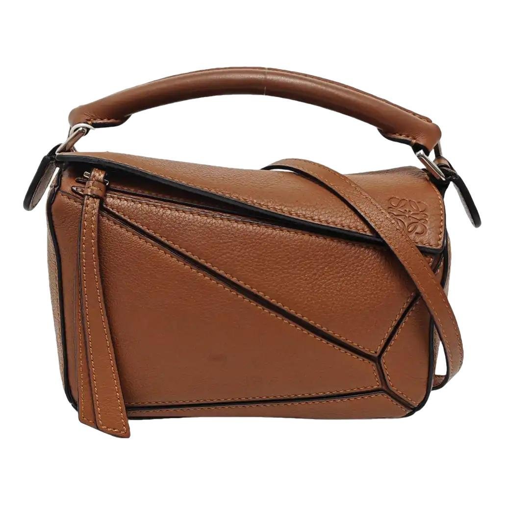 Puzzle leather mini bag