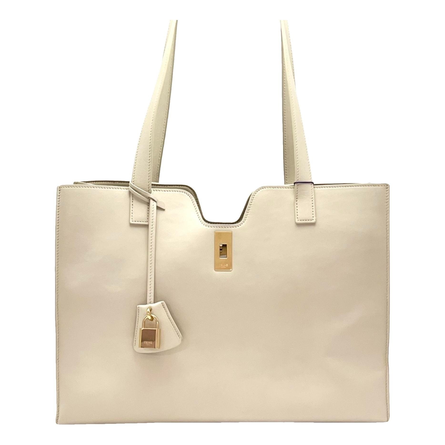 Cabas leather handbag