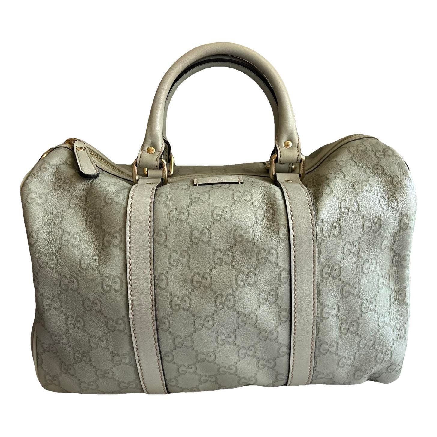 Boston leather handbag
