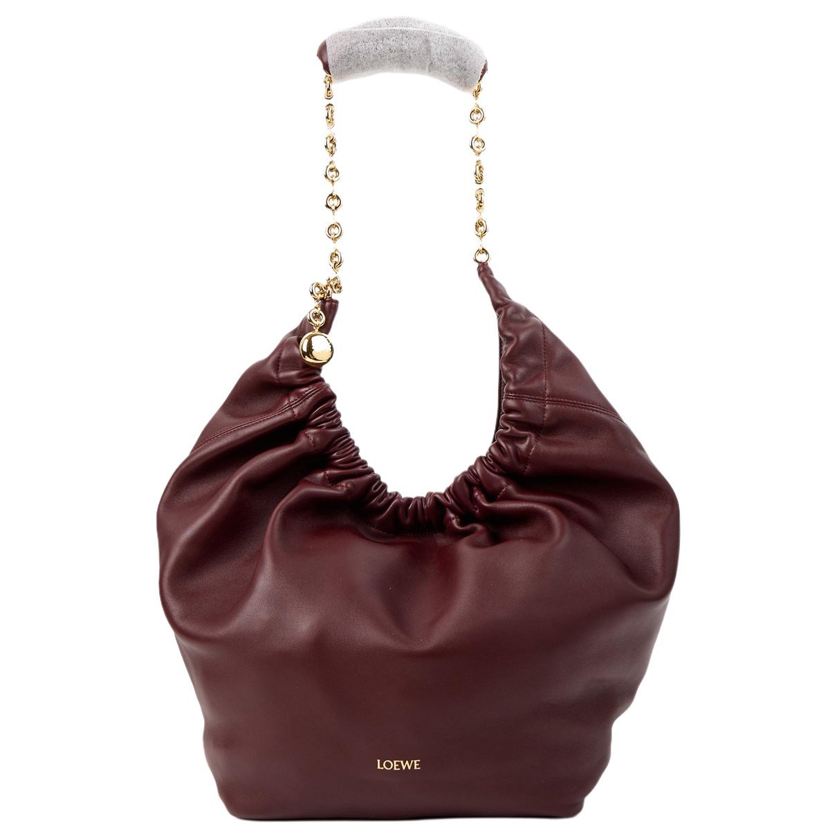 Squeeze leather handbag