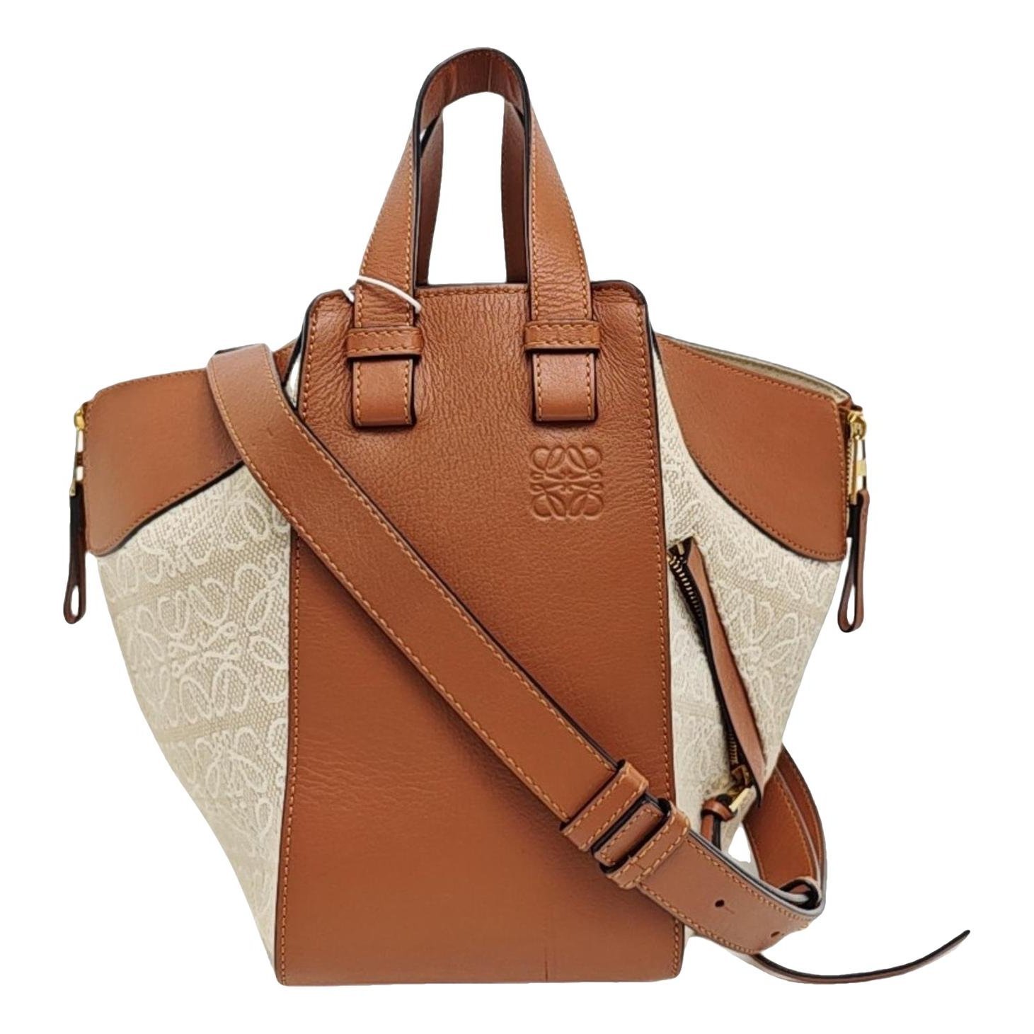 Hammock leather handbag