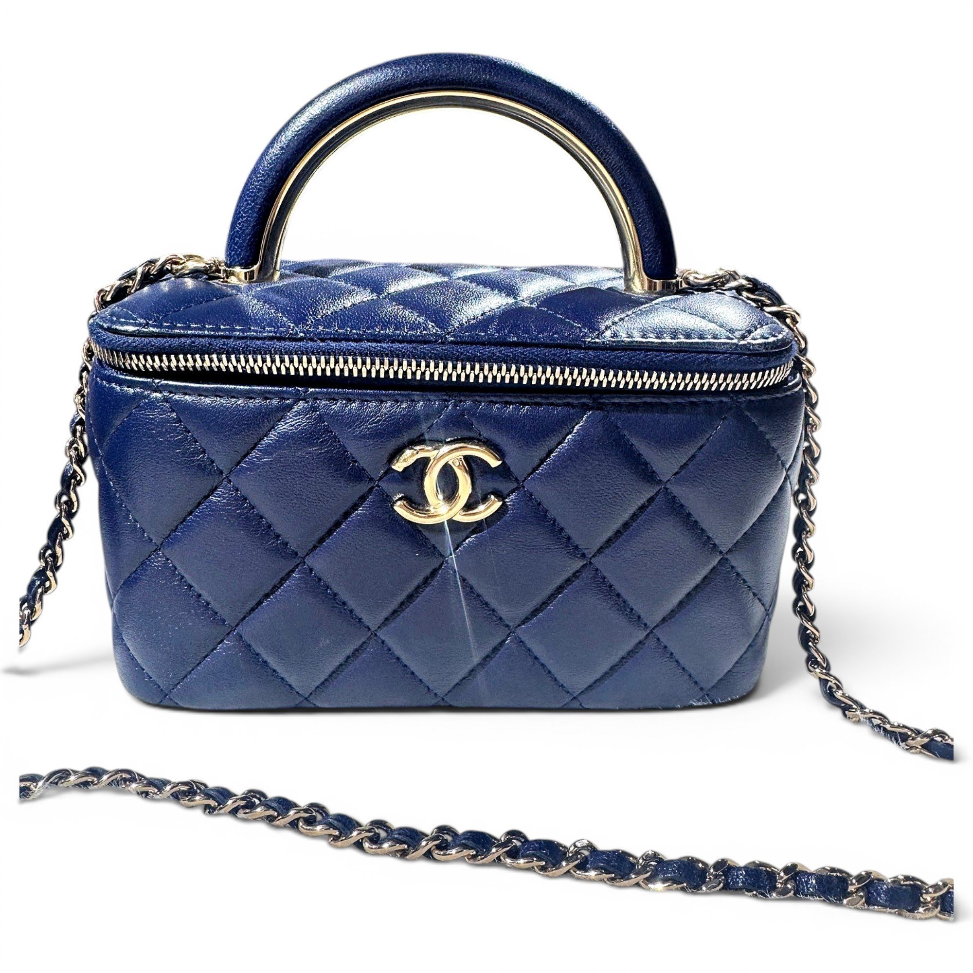 Trendy CC Vanity leather handbag