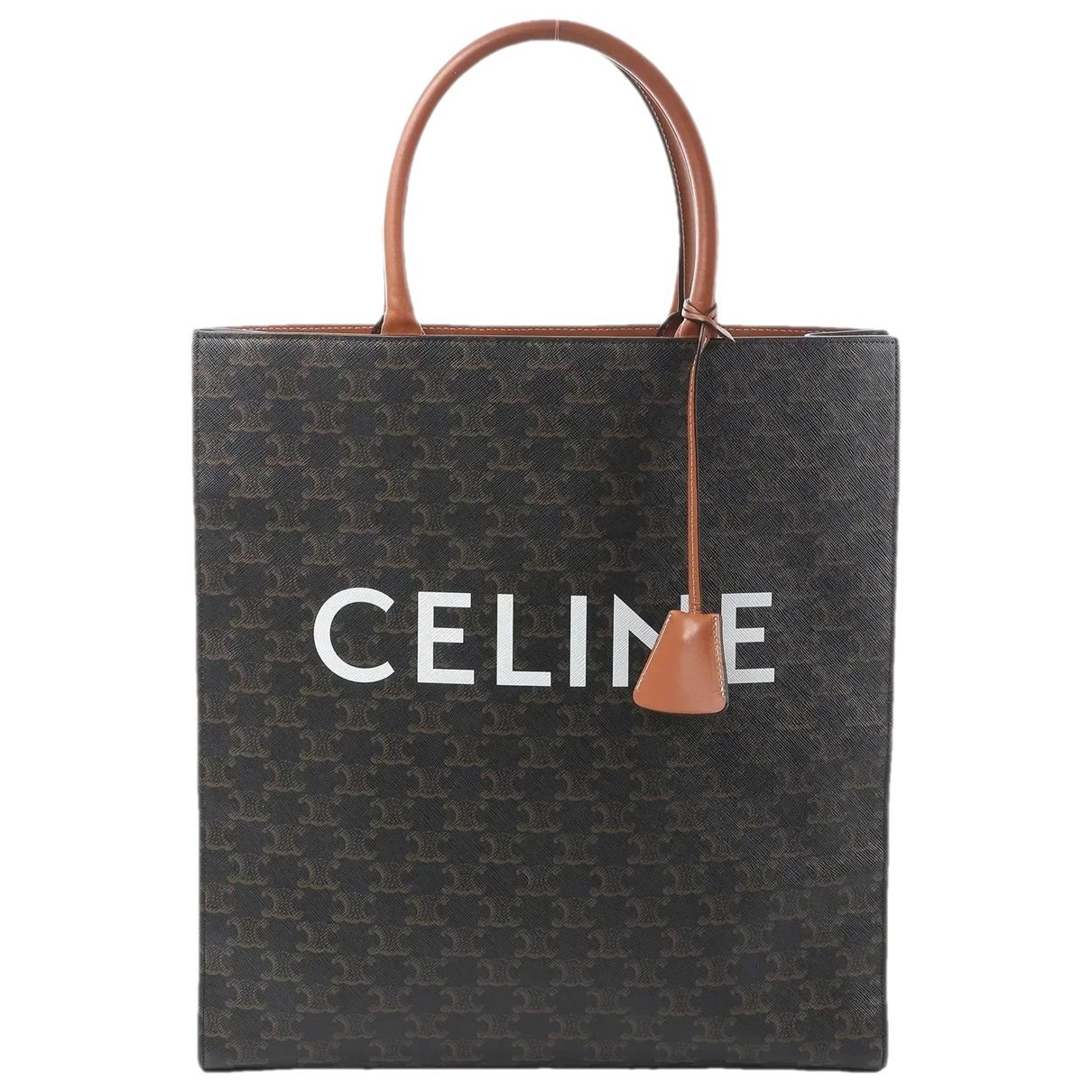 Cabas leather handbag