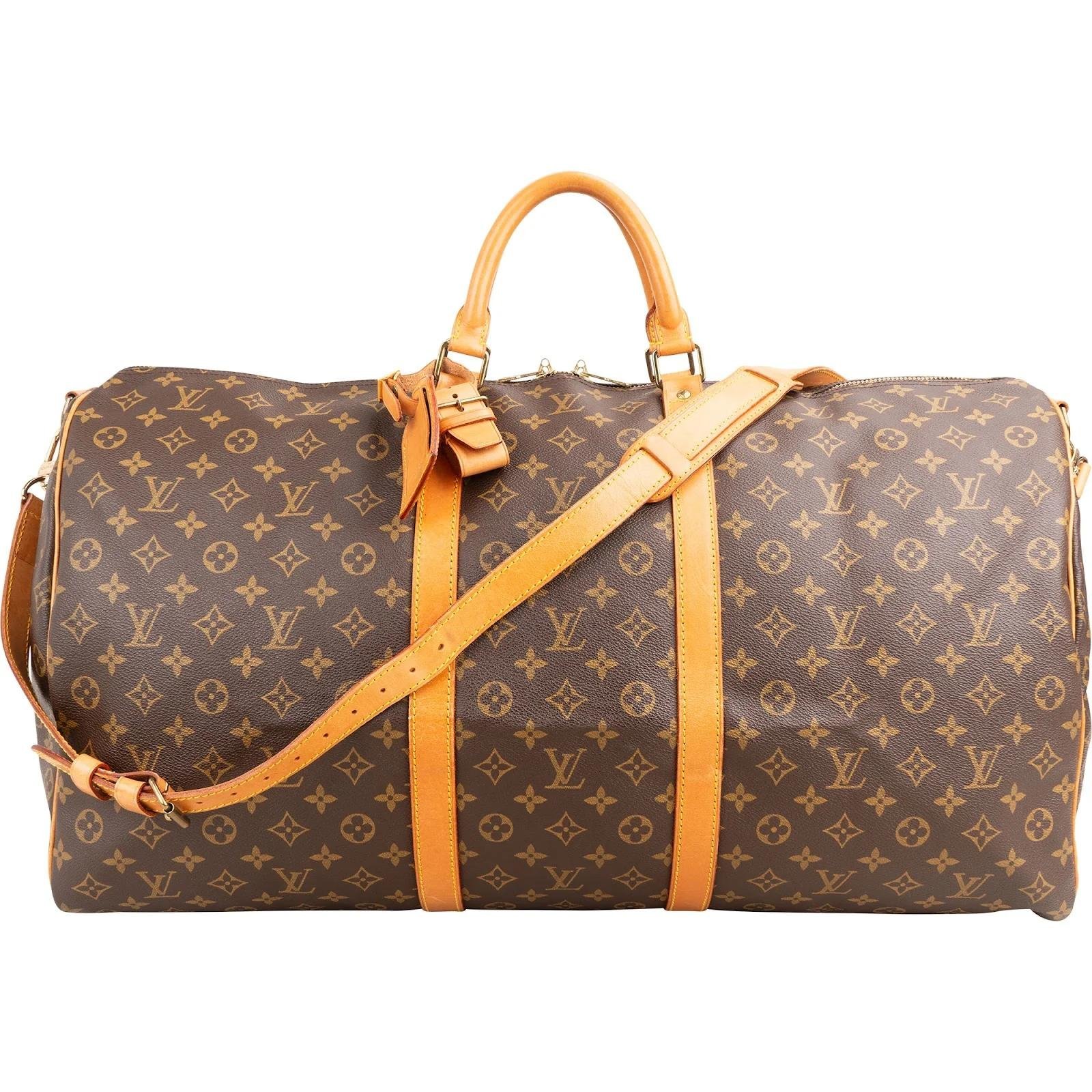 Keepall leather travel bag