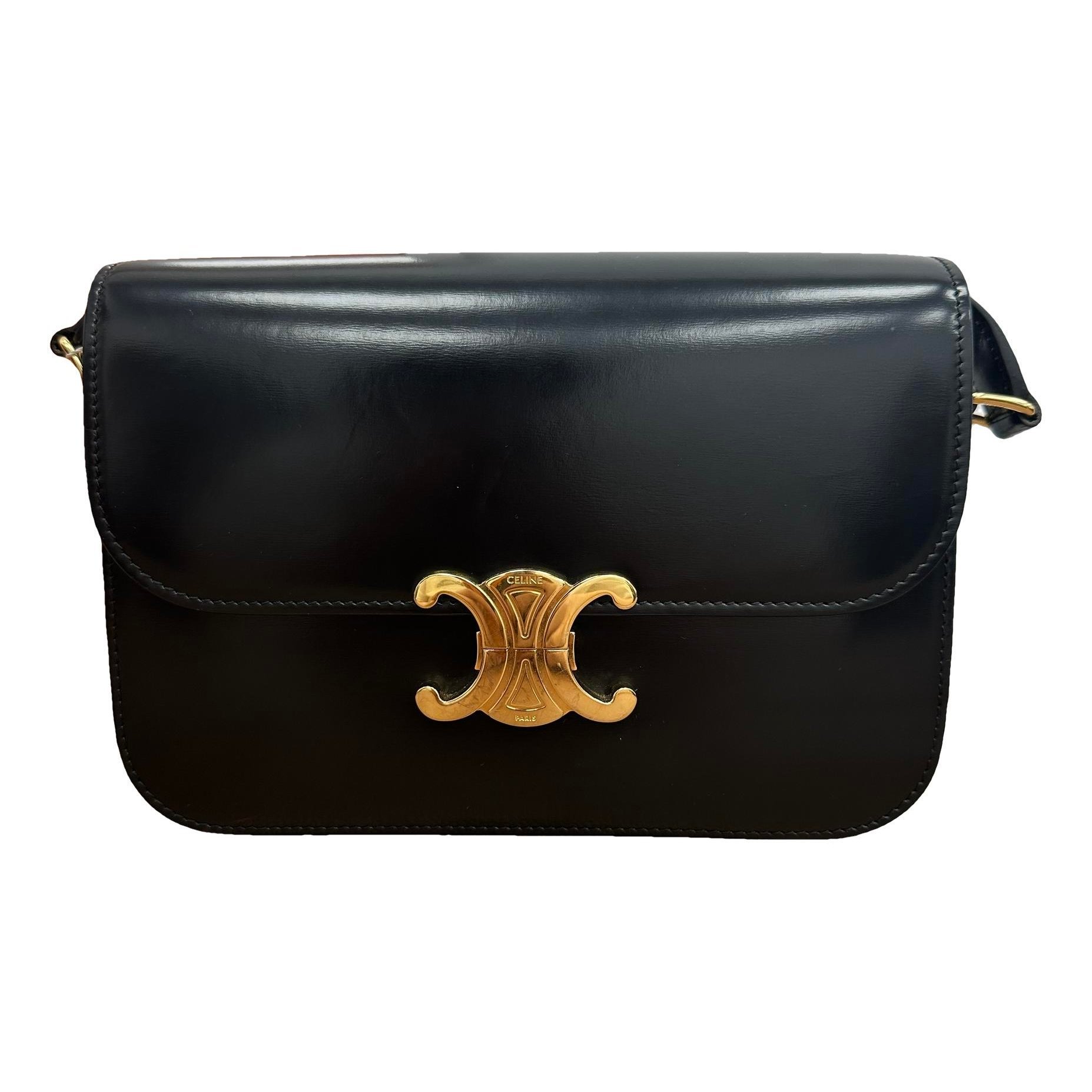 Triomphe leather handbag