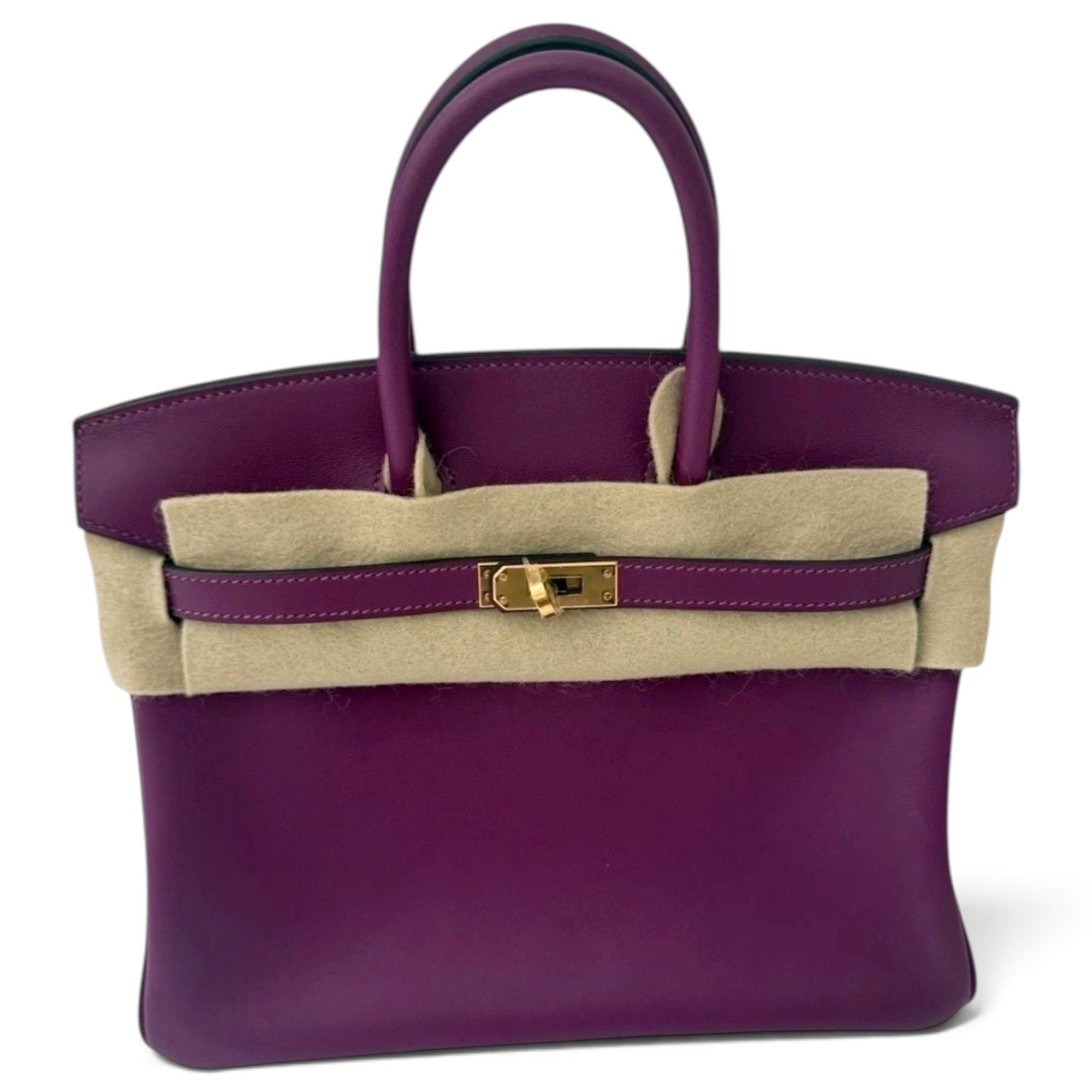 Birkin 25 leather handbag