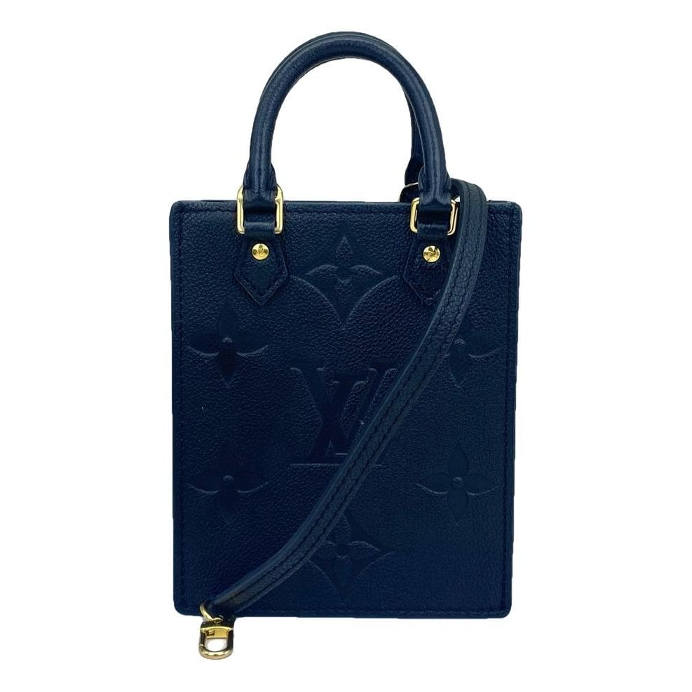 Plat leather handbag