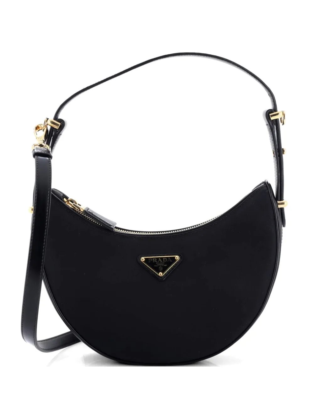Arque Half Moon Tessuto Small hobo bag