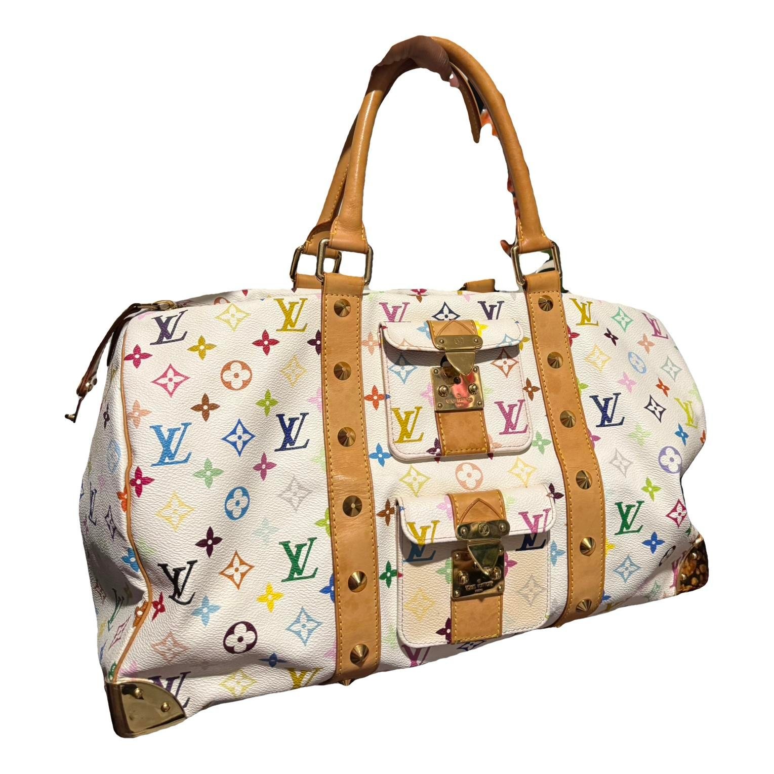 Keepall leather travel bag