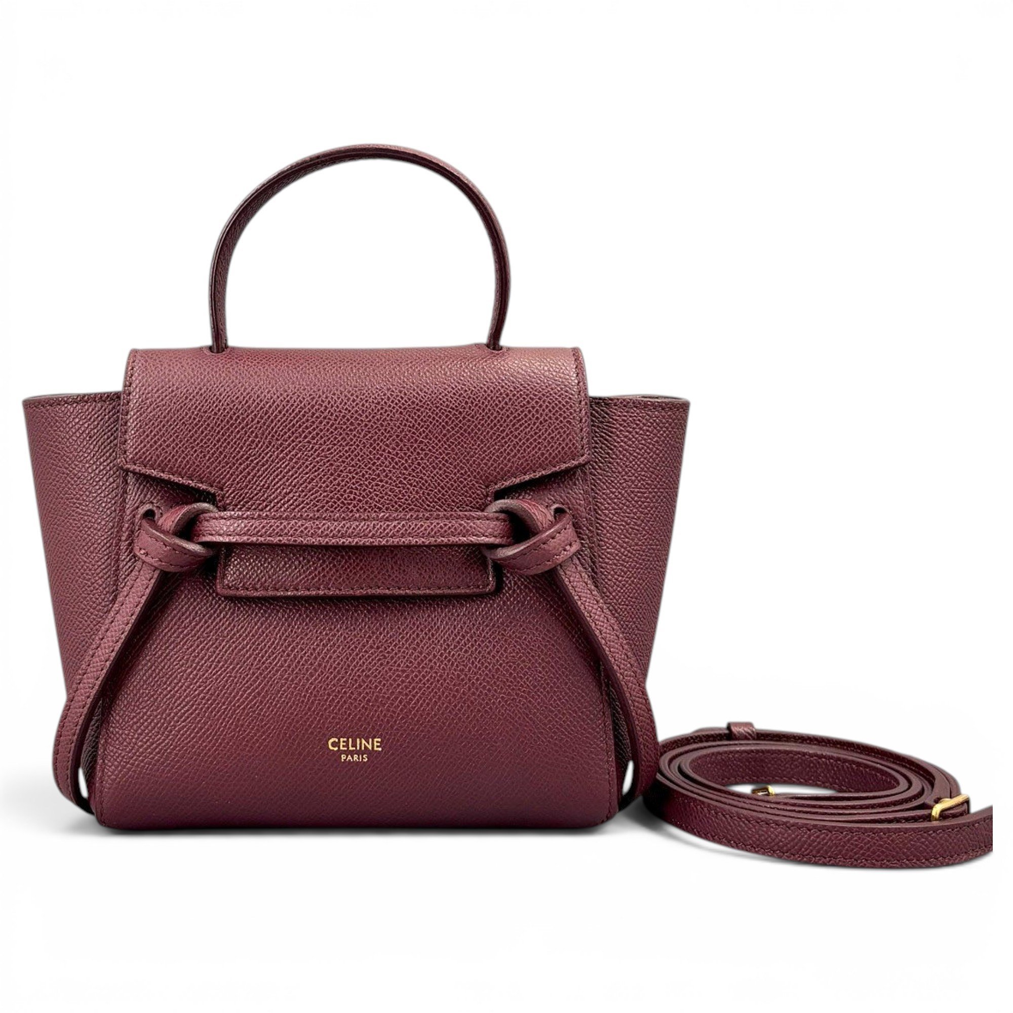 Belt leather handbag