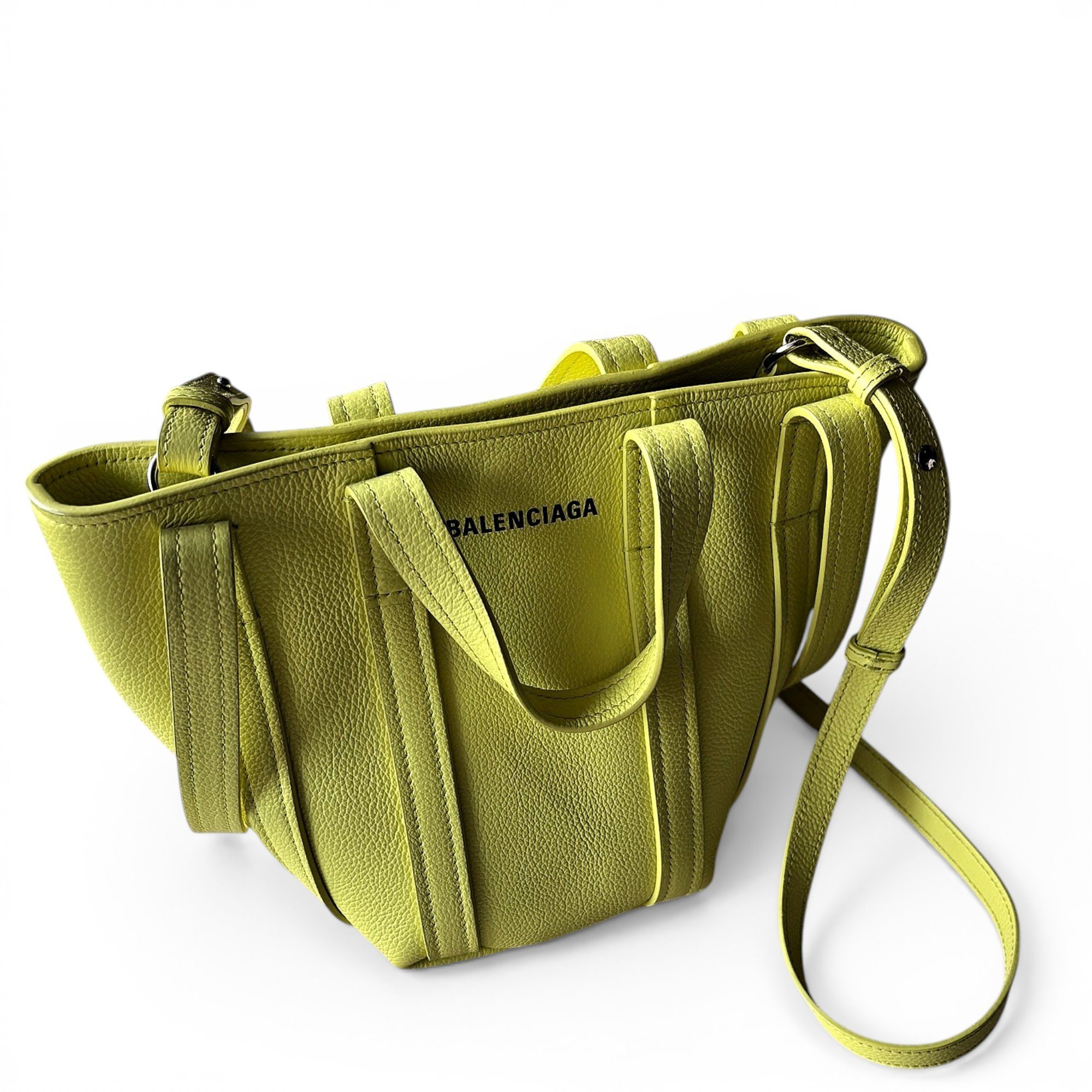 Shopping North South leather tote