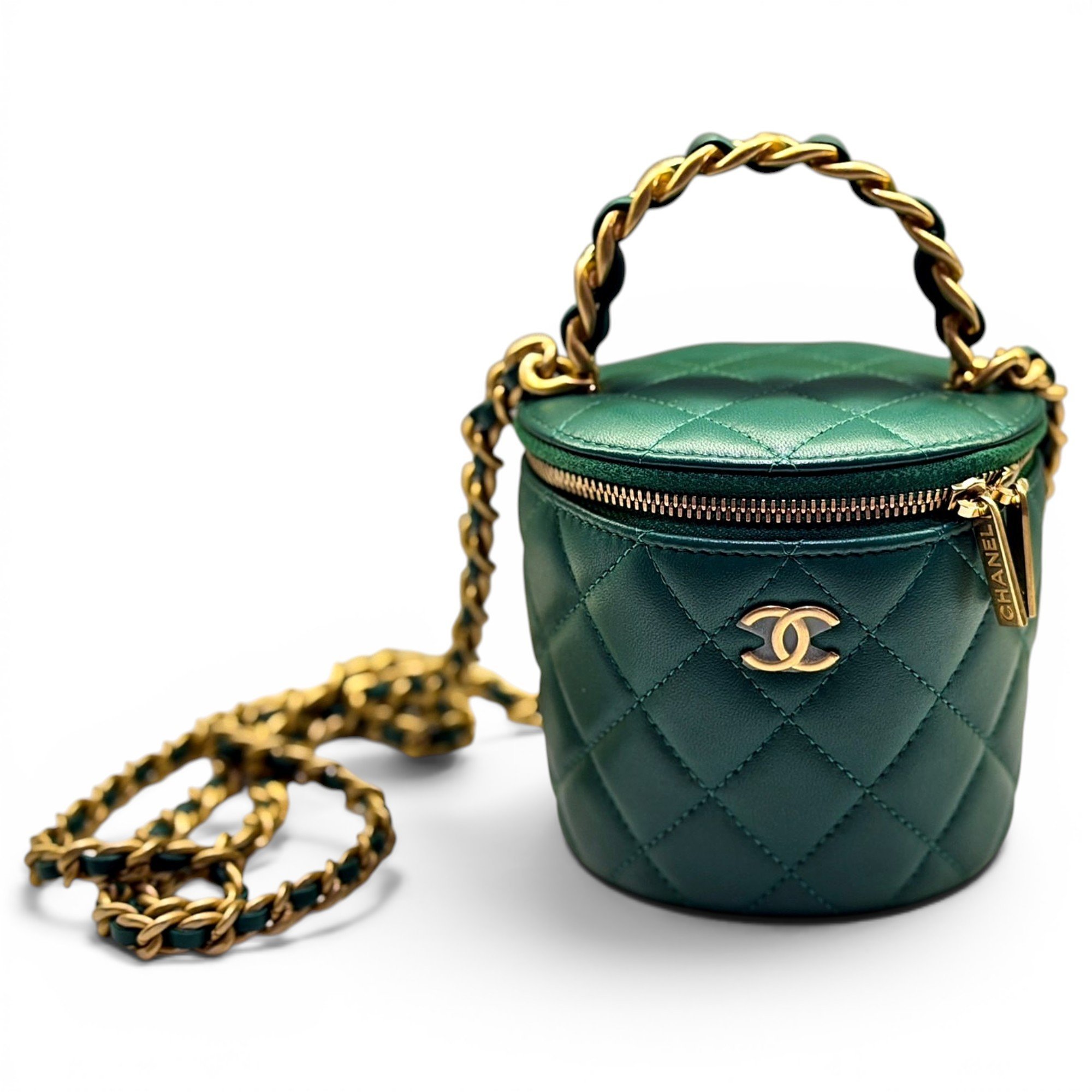 Trendy CC Vanity leather handbag