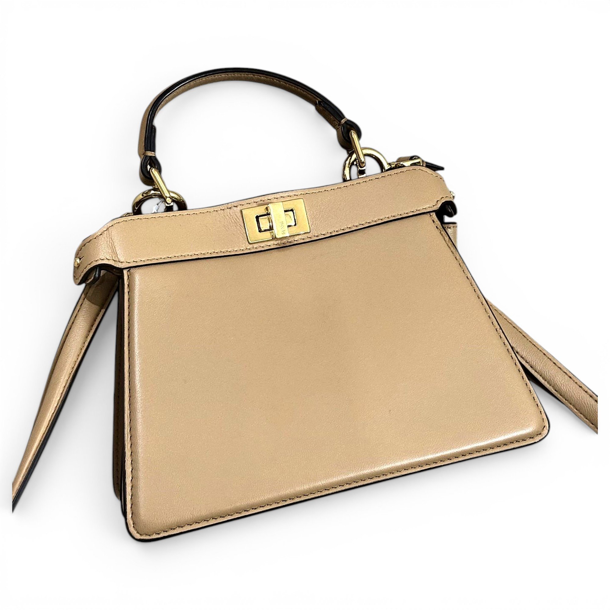 Peekaboo leather handbag