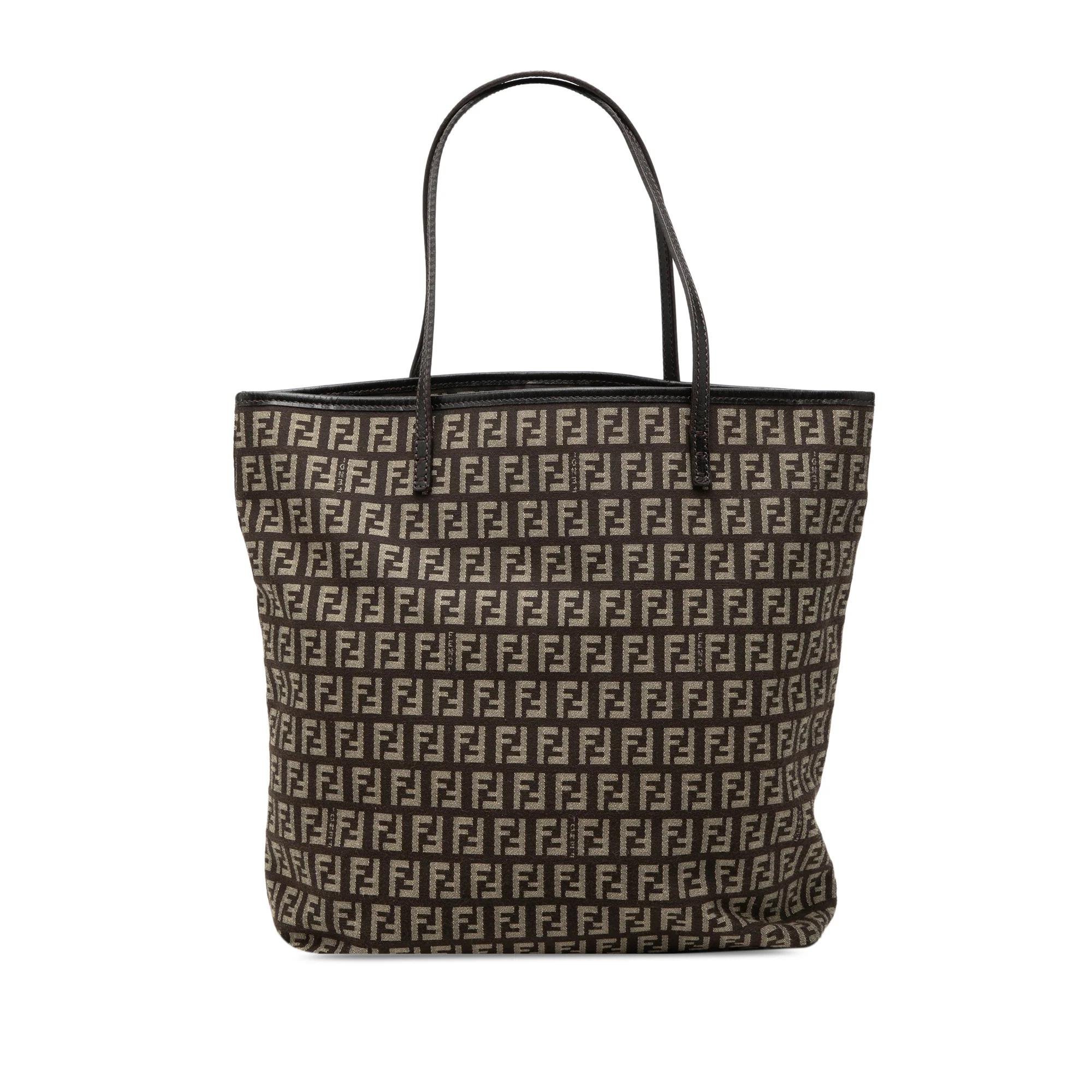 Pocket leather tote
