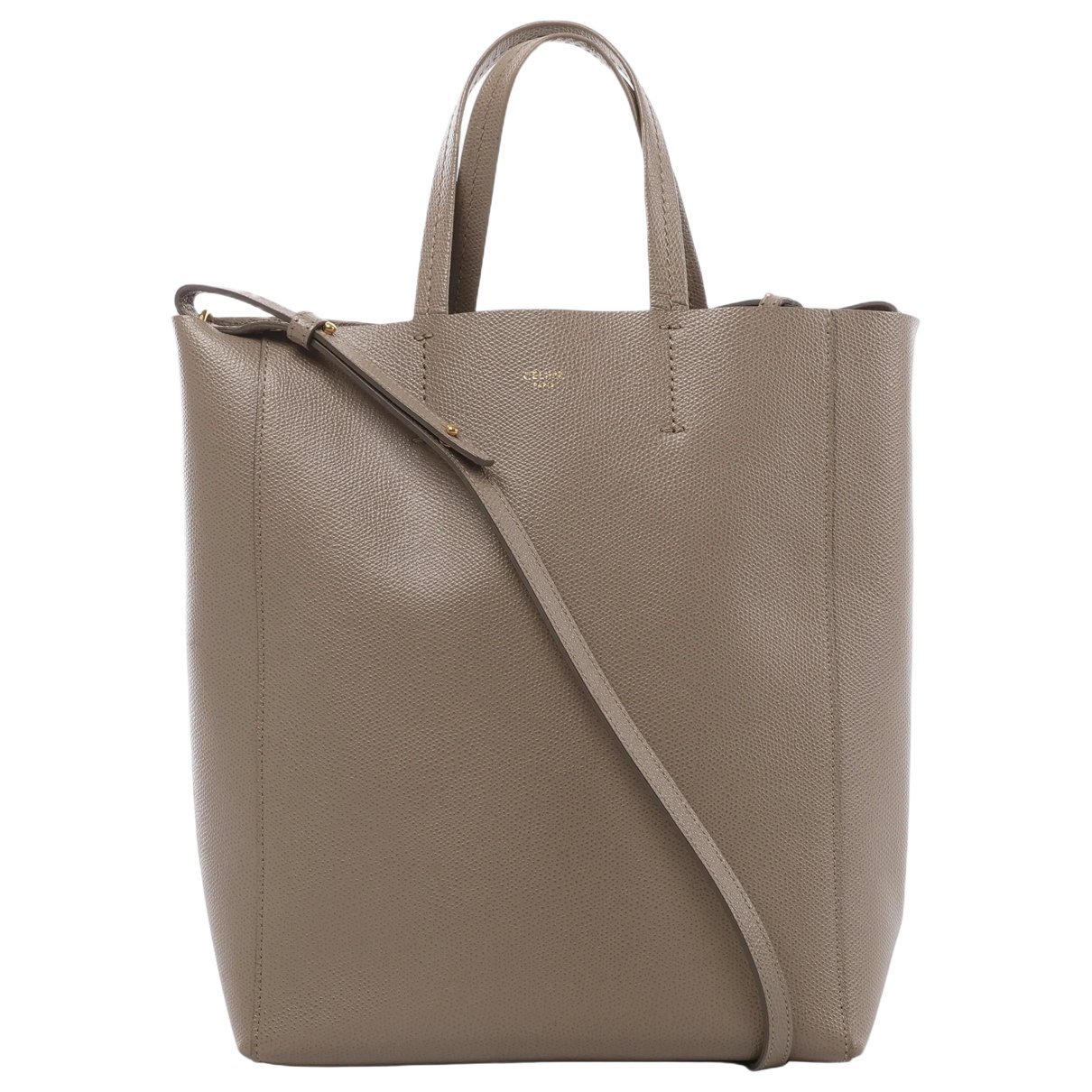Cabas leather handbag