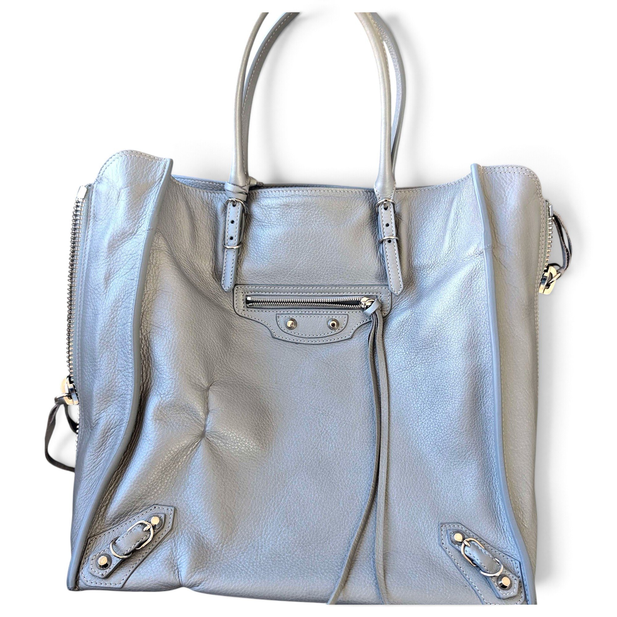 Papier leather tote