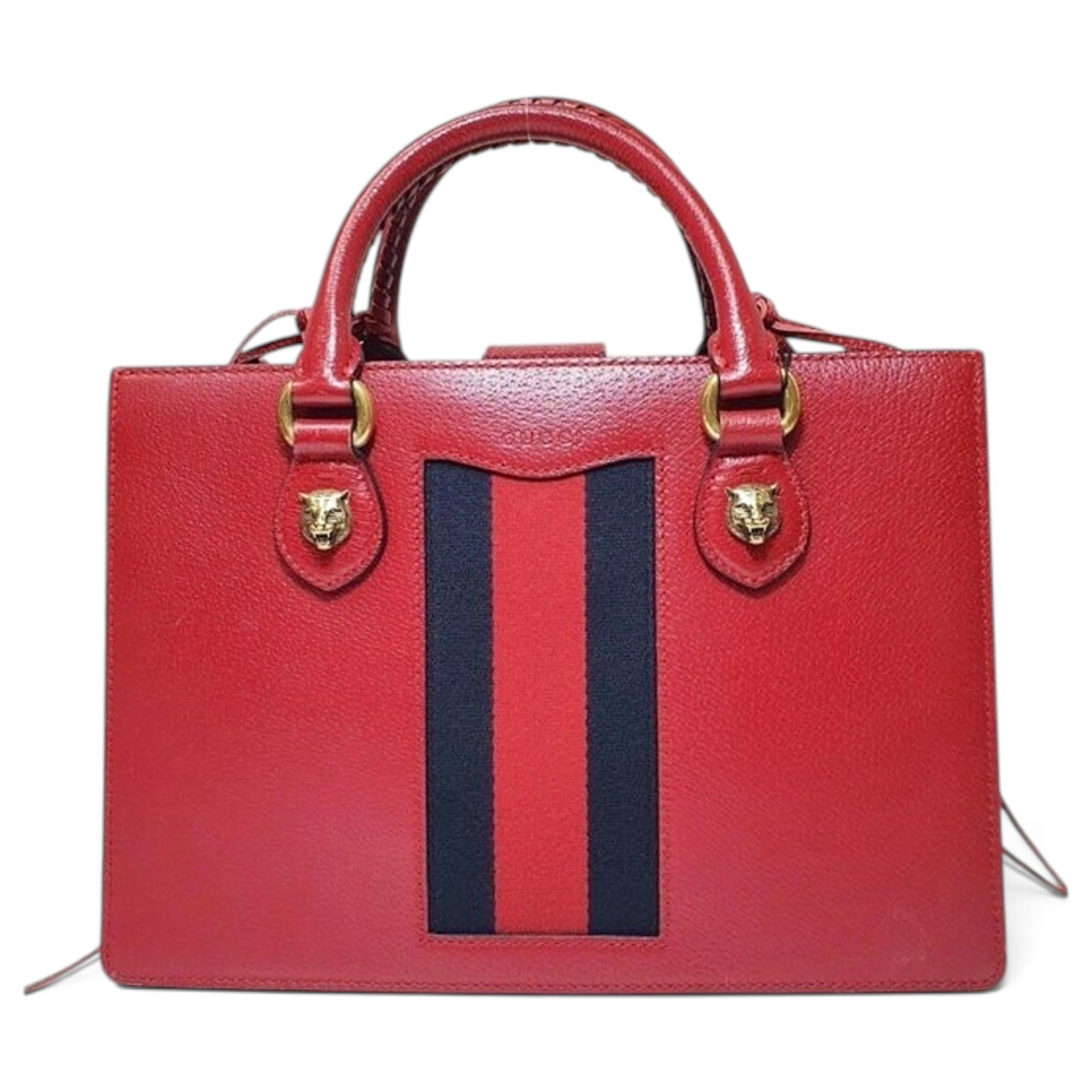 Animalier leather tote