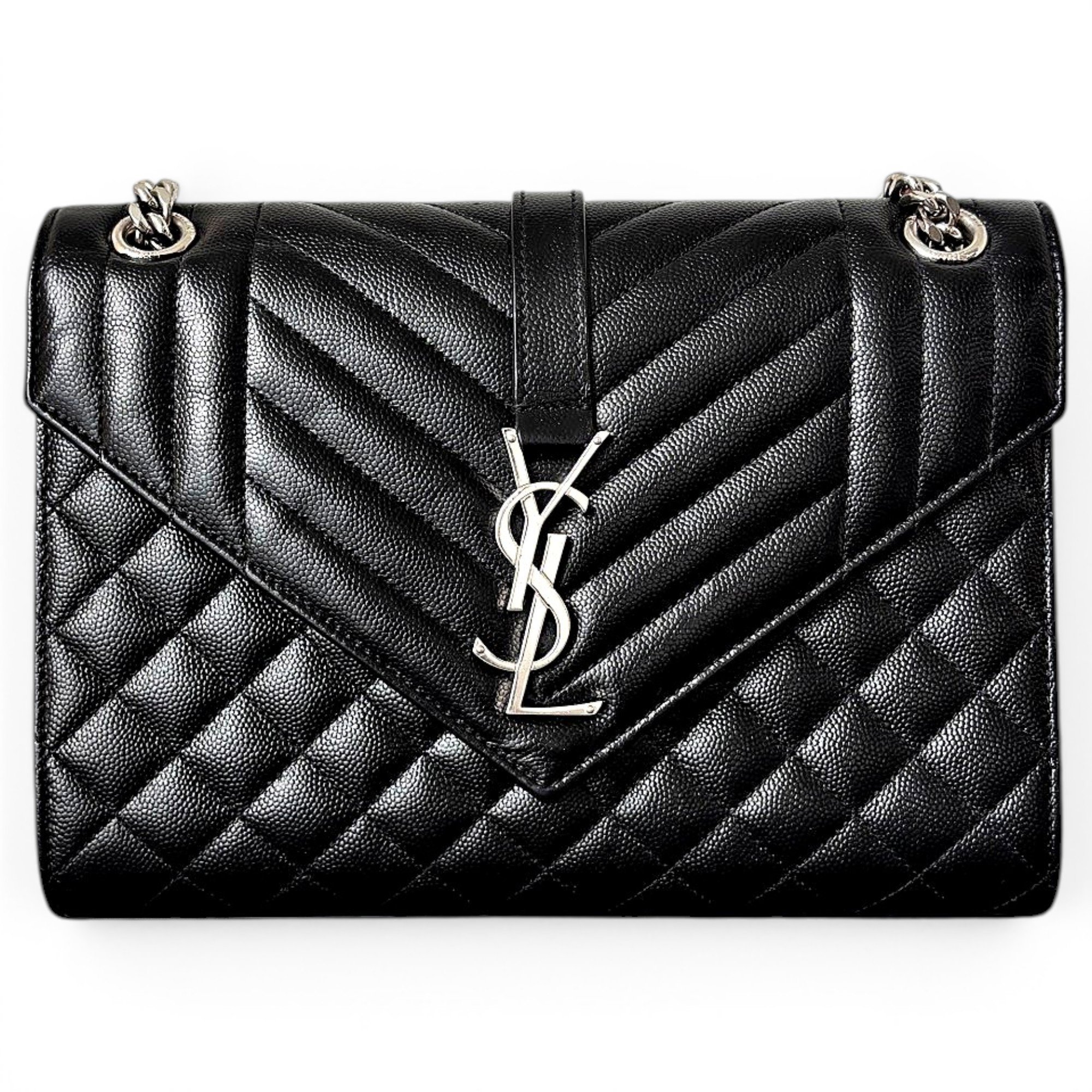 Saint Laurent Envelope leather handbag