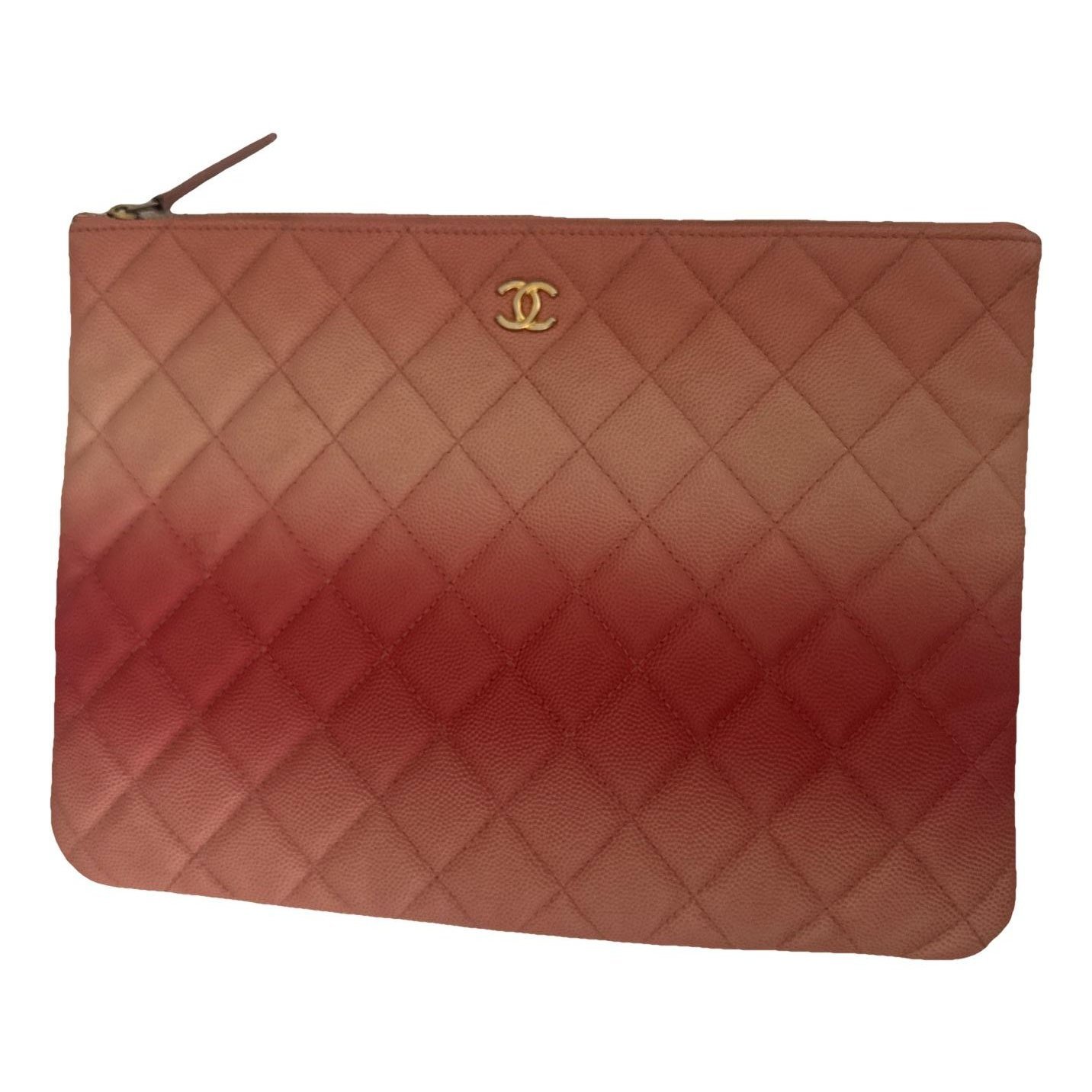 Chanel 19 leather clutch bag