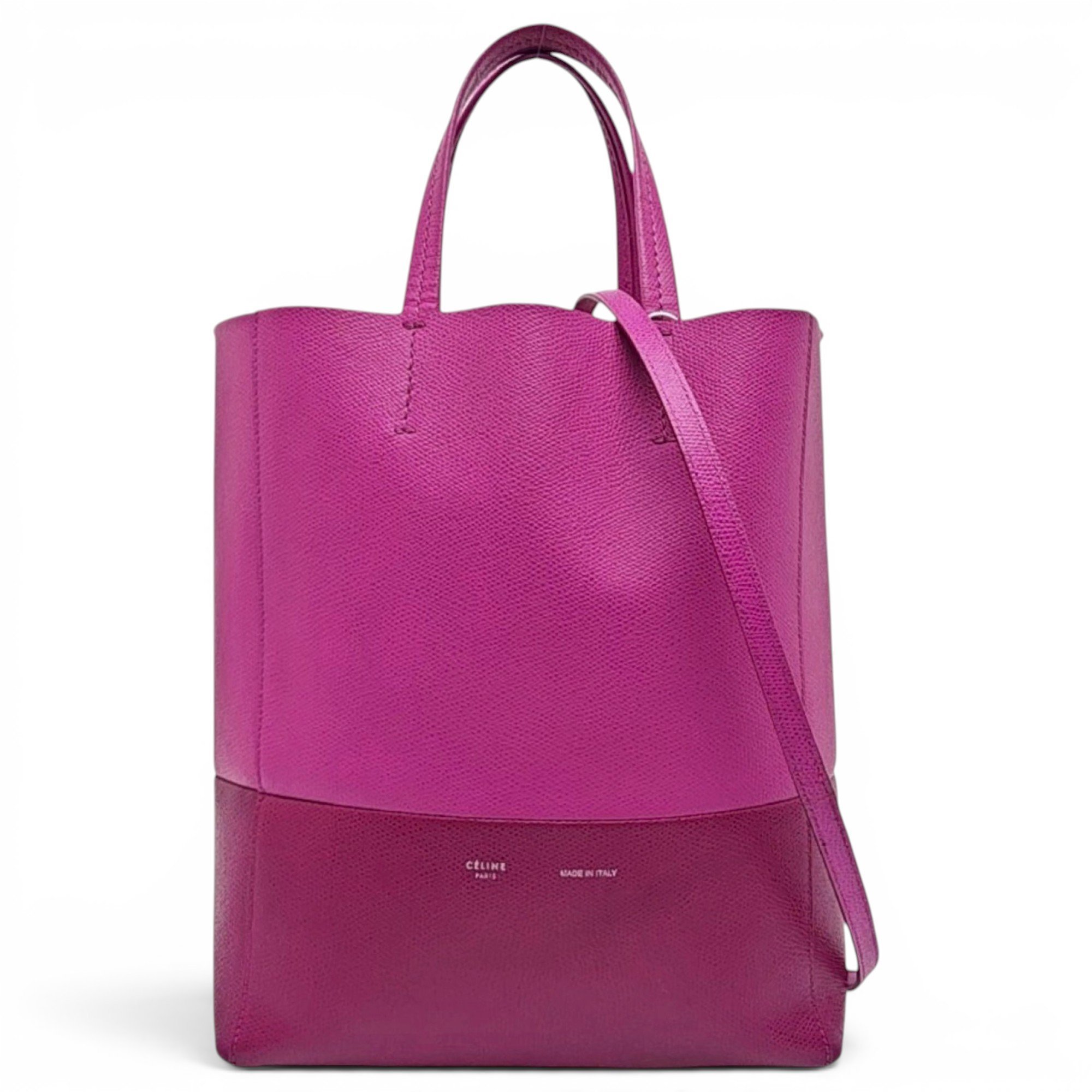 Cabas Vertical leather tote