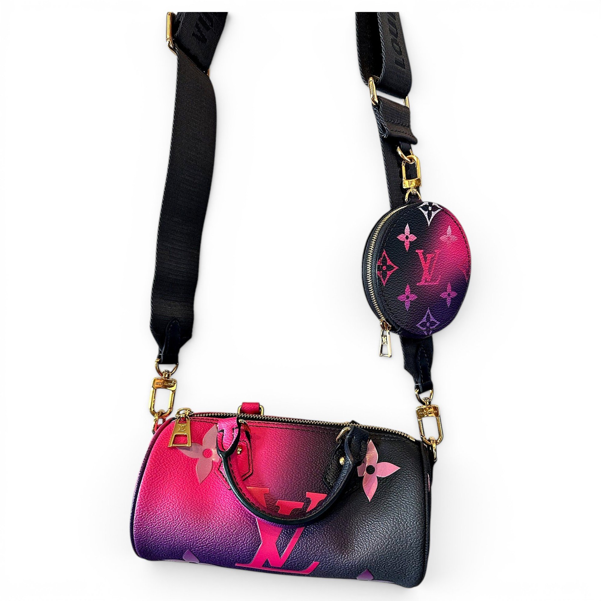 Papillon BB leather crossbody bag