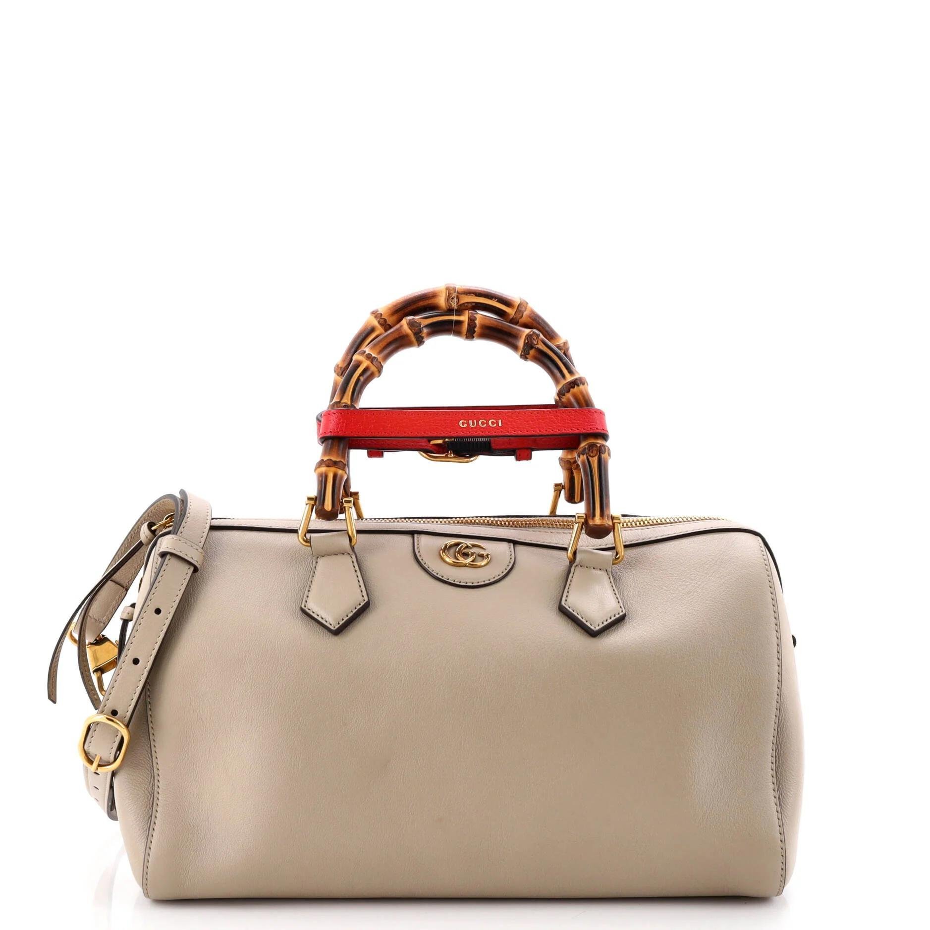 Leather bowling bag