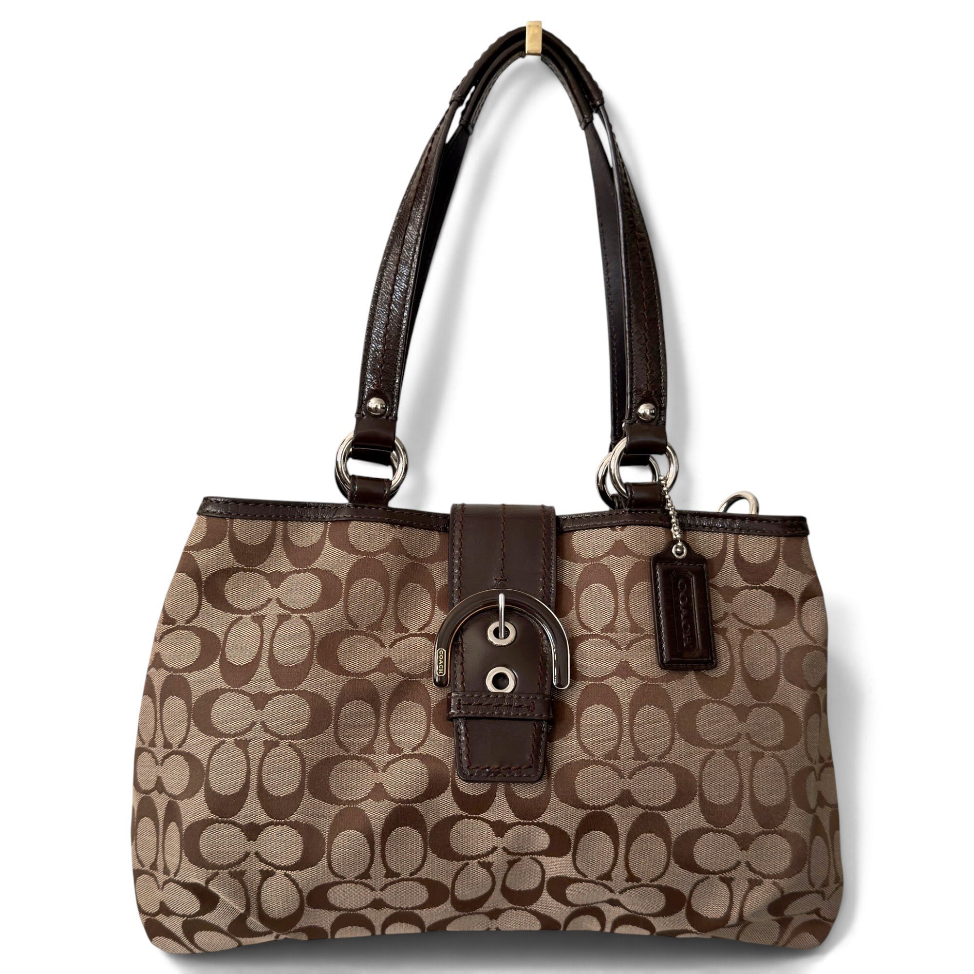 Coach Signature Sufflette cloth handbag