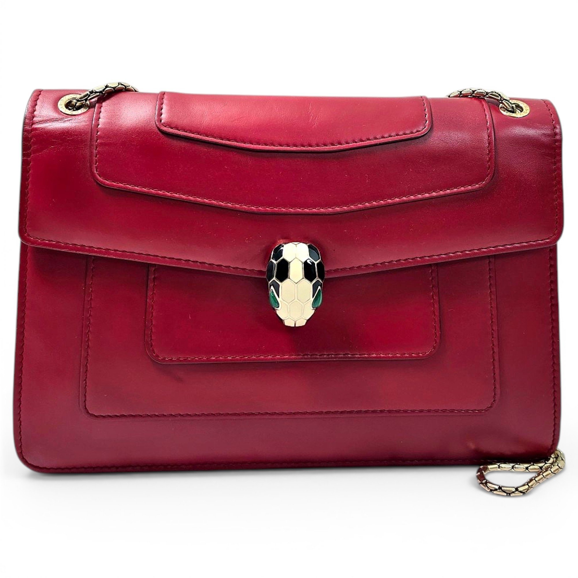 Bvlgari Serpenti leather handbag
